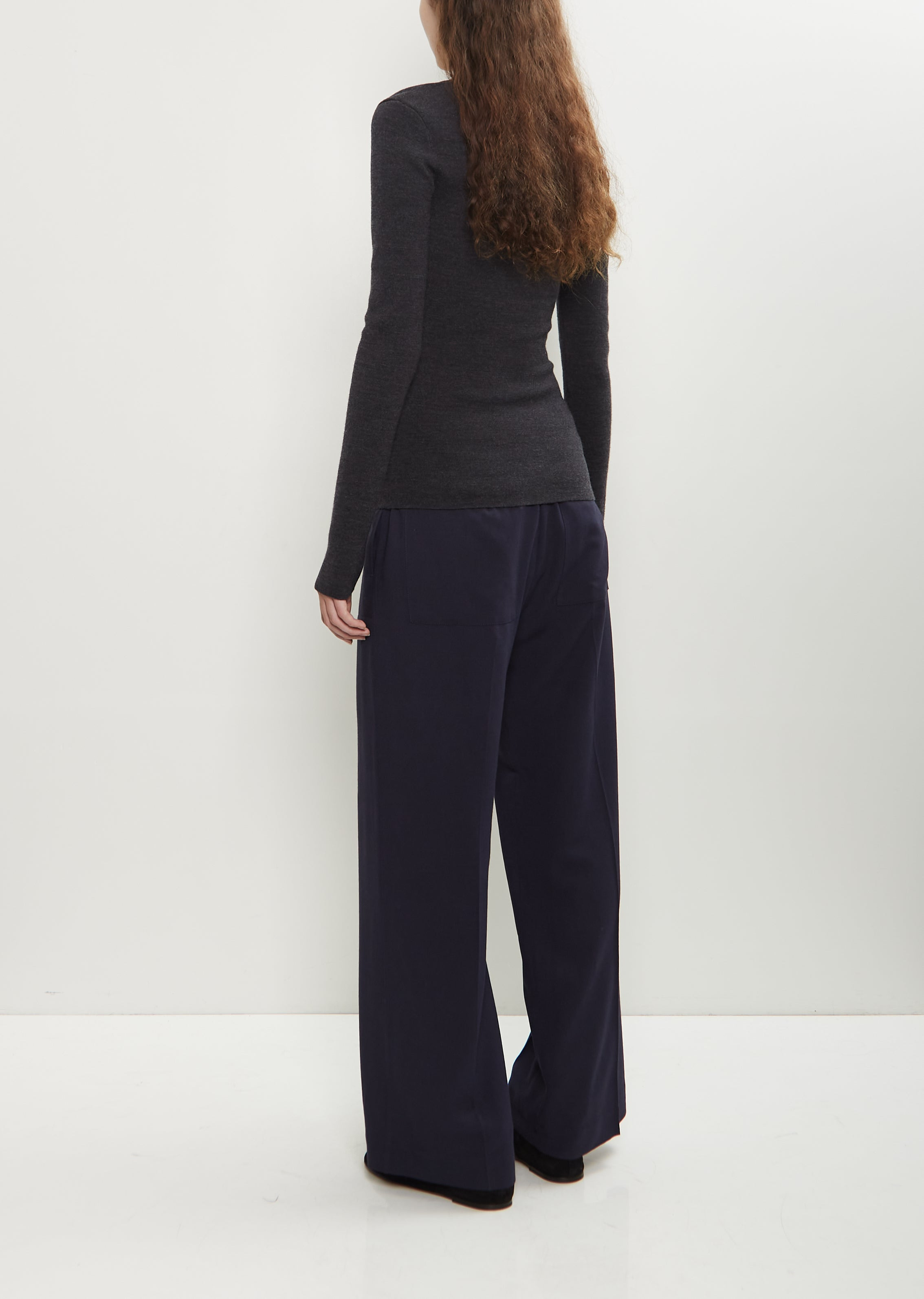 Compact Wool Blend Knit Top - 3