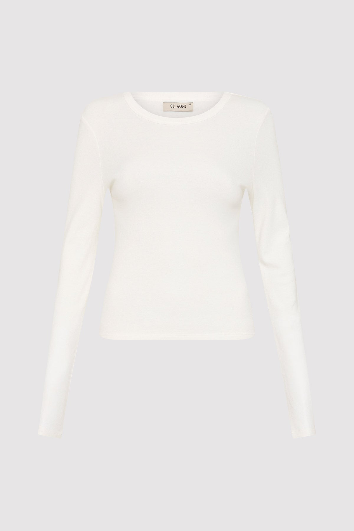 Organic Cotton Long Sleeve Top - White - 5