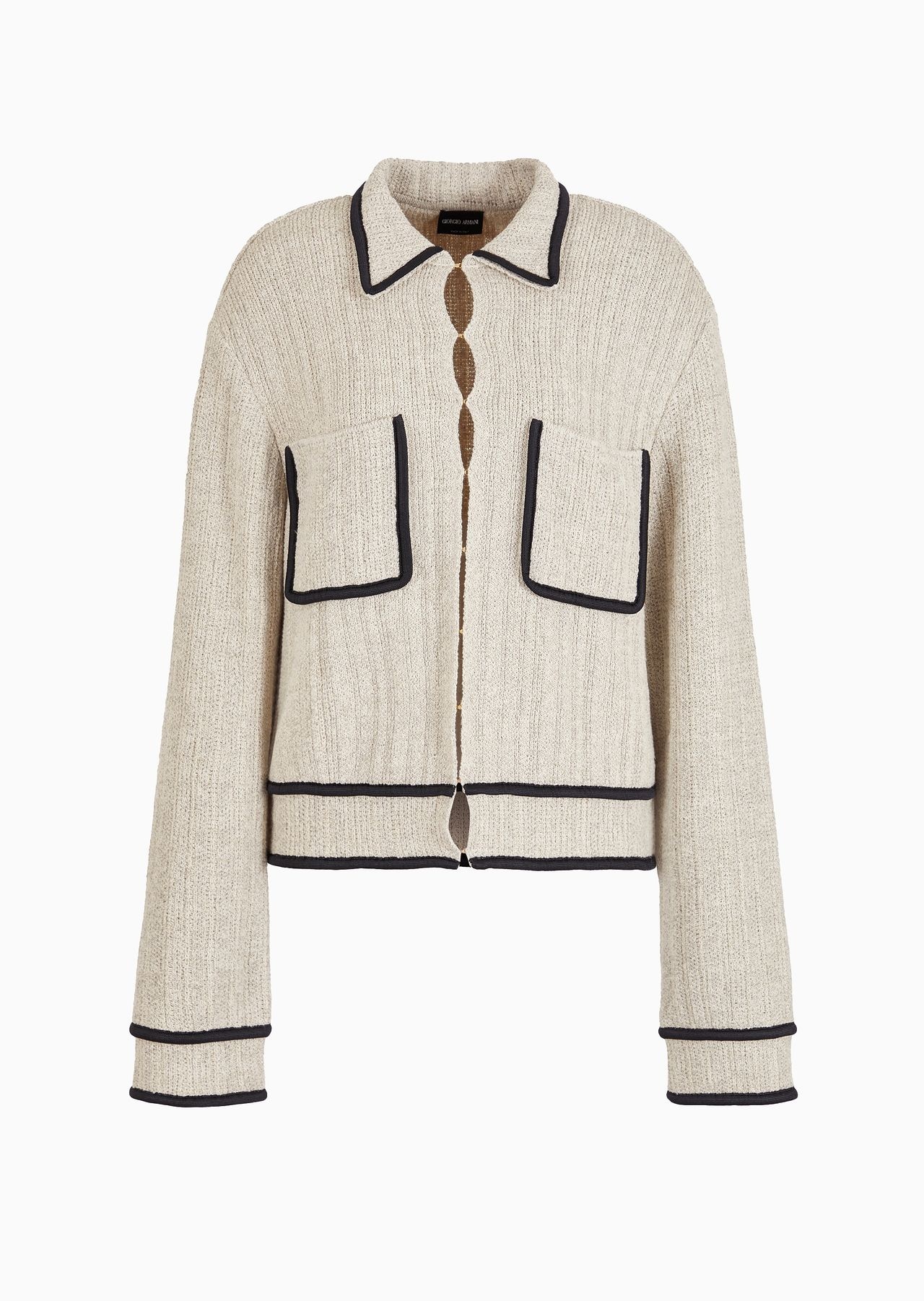 Single-breasted jacket in a cotton and linen blend - 1