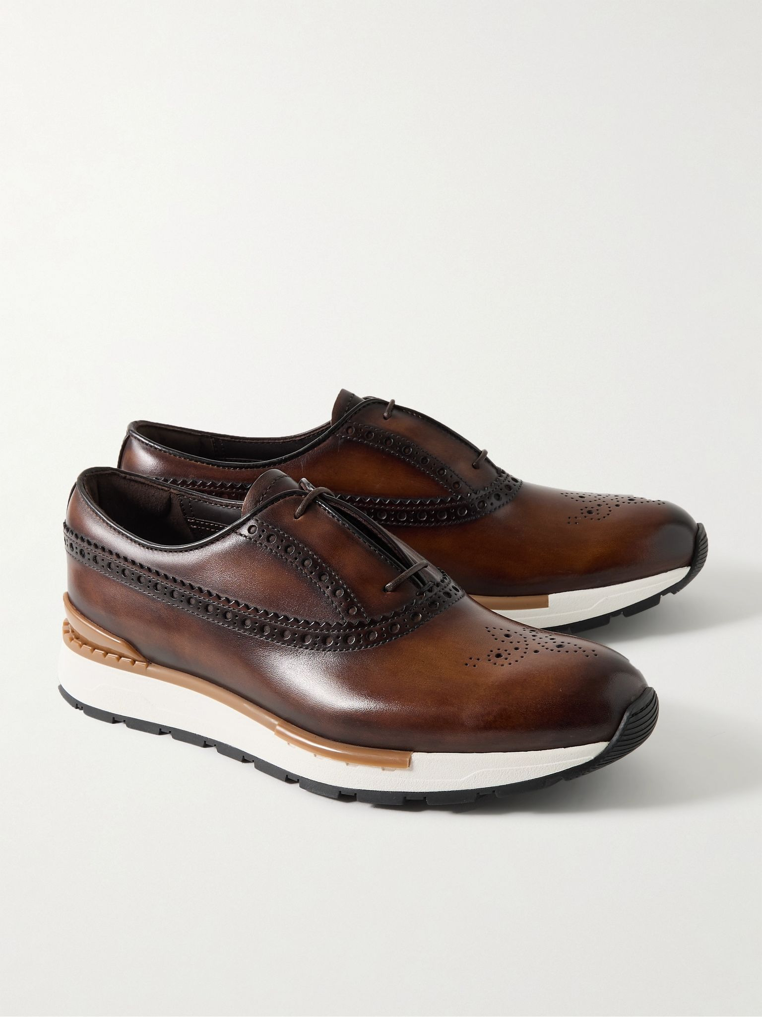 Fast Track Venezia Leather Sneakers Brown - 4