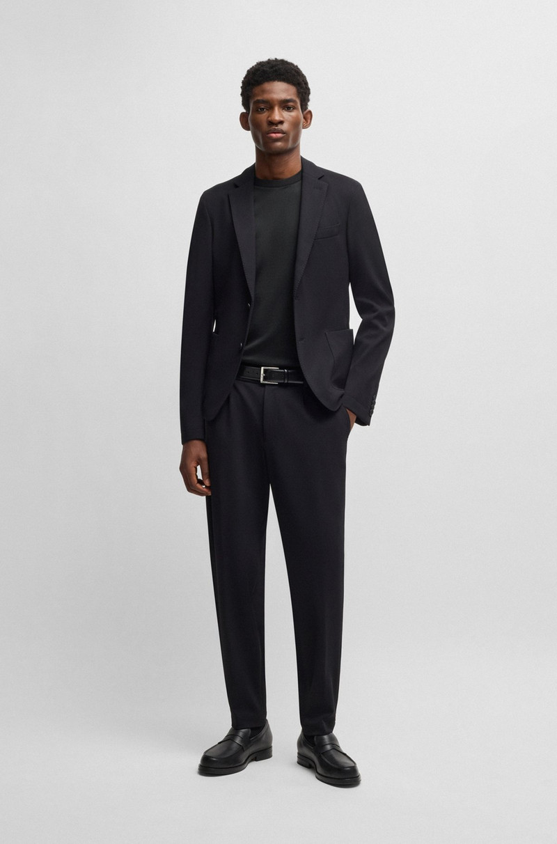 BOSS REGULAR-FIT T-SHIRT IN SEERSUCKER FABRIC outlook