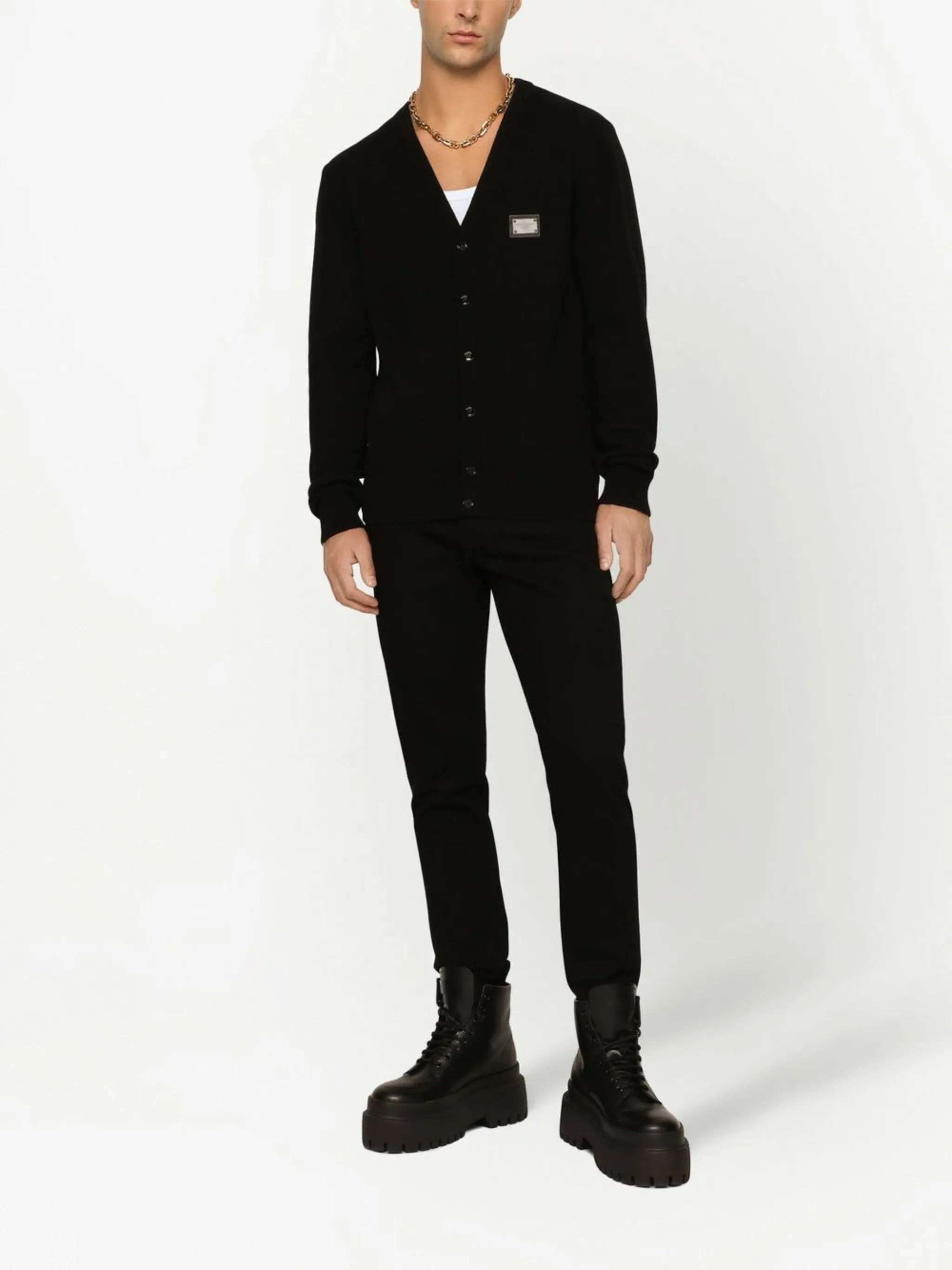 logo-appliqué slim-cut jeans - 3