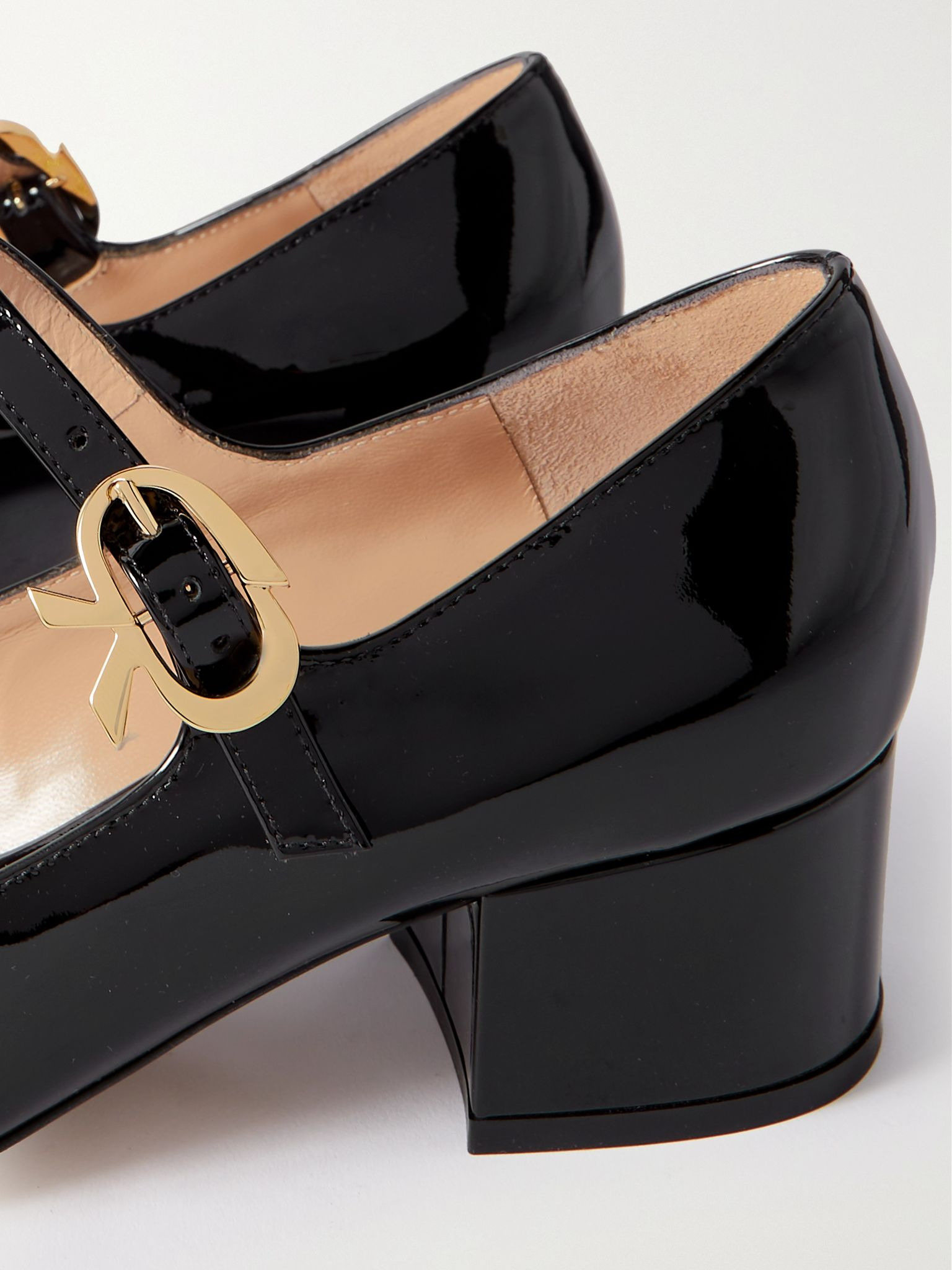Ribbon 45 patent-leather Mary Jane pumps Black - 4