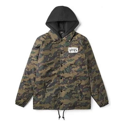 Men's Vans Stay Warm With Down Feather Athleisure Casual Sports Jacket Camouflage VN0A4BQ3T88 - 1