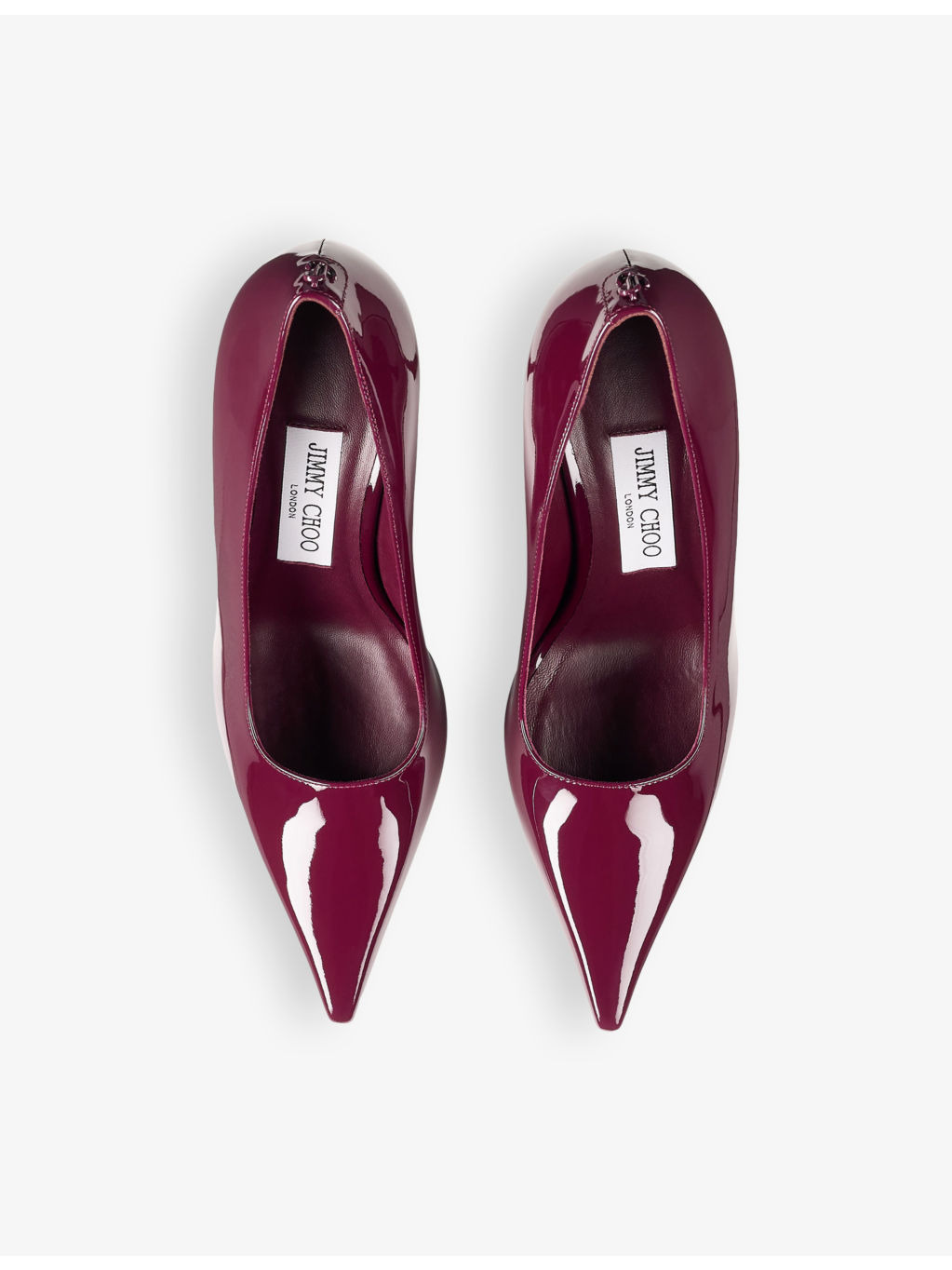 Ixia 80 logo-embellished patent-leather heeled courts - 2