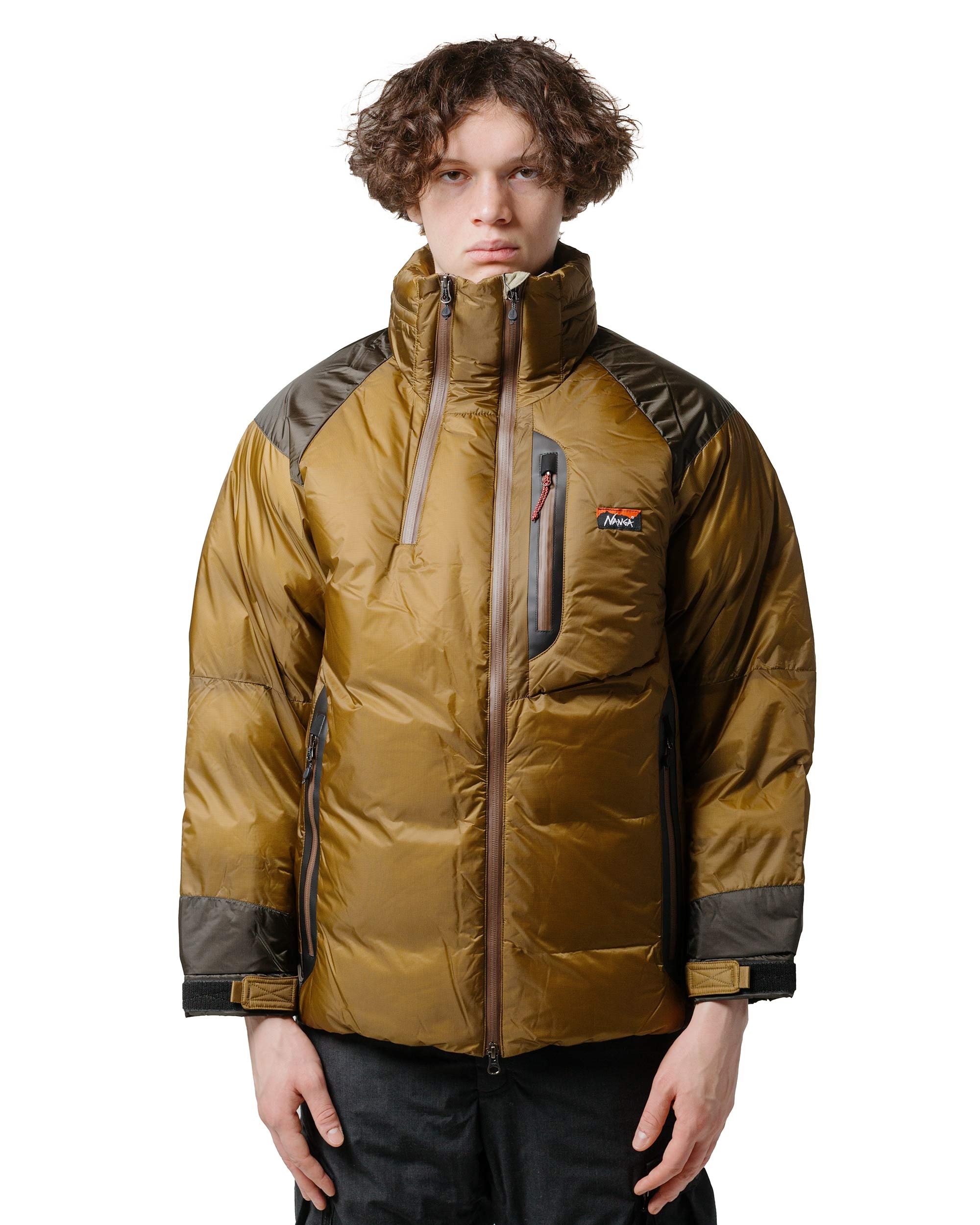Aurora Tex Light Stand Collar Down Jacket Mikami Coyote/Khaki - 2