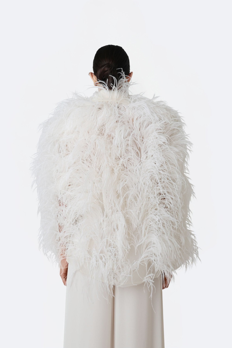 LAPOINTE Marbled Feathers Jacket outlook