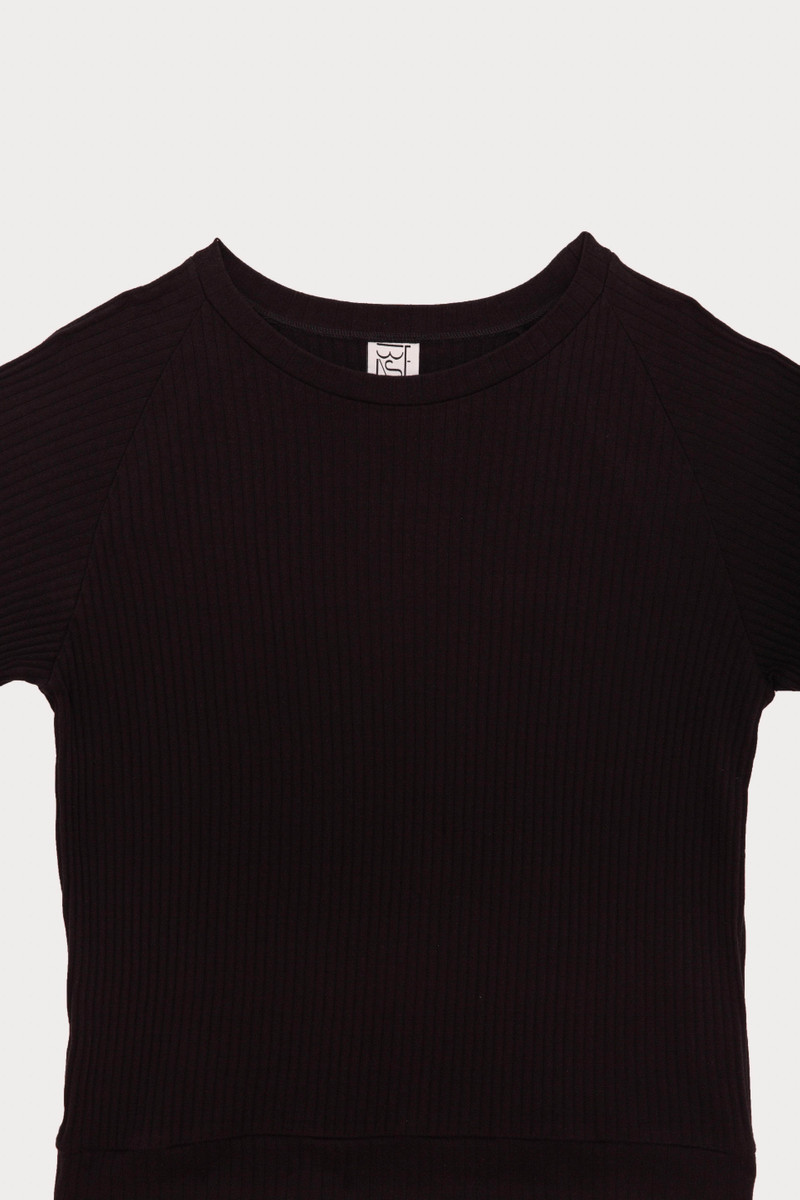 Basic Sweatshirt - Organic Cotton Rib Jersey 8