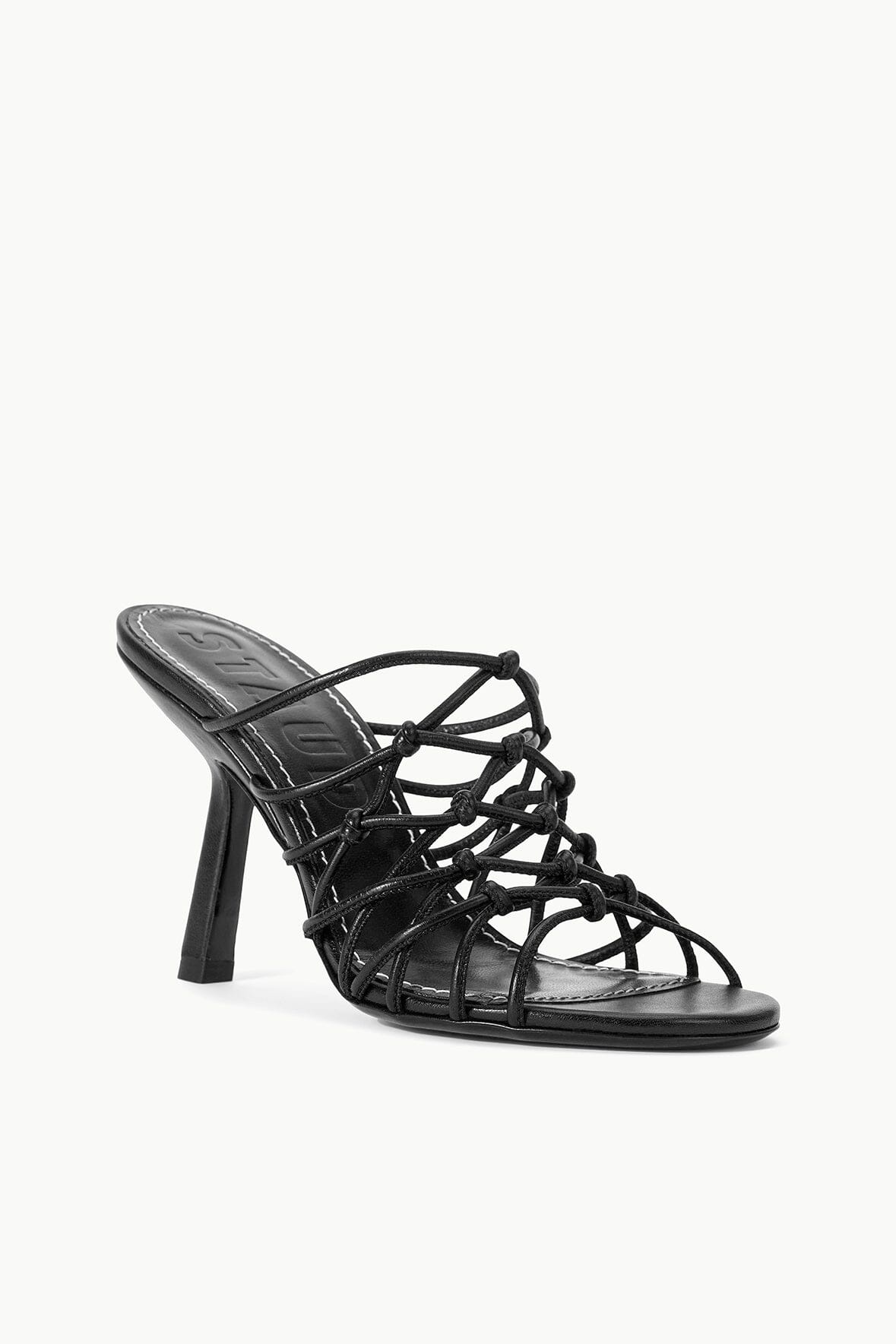 STAUD GIOTTO KNOT HEEL BLACK - 2