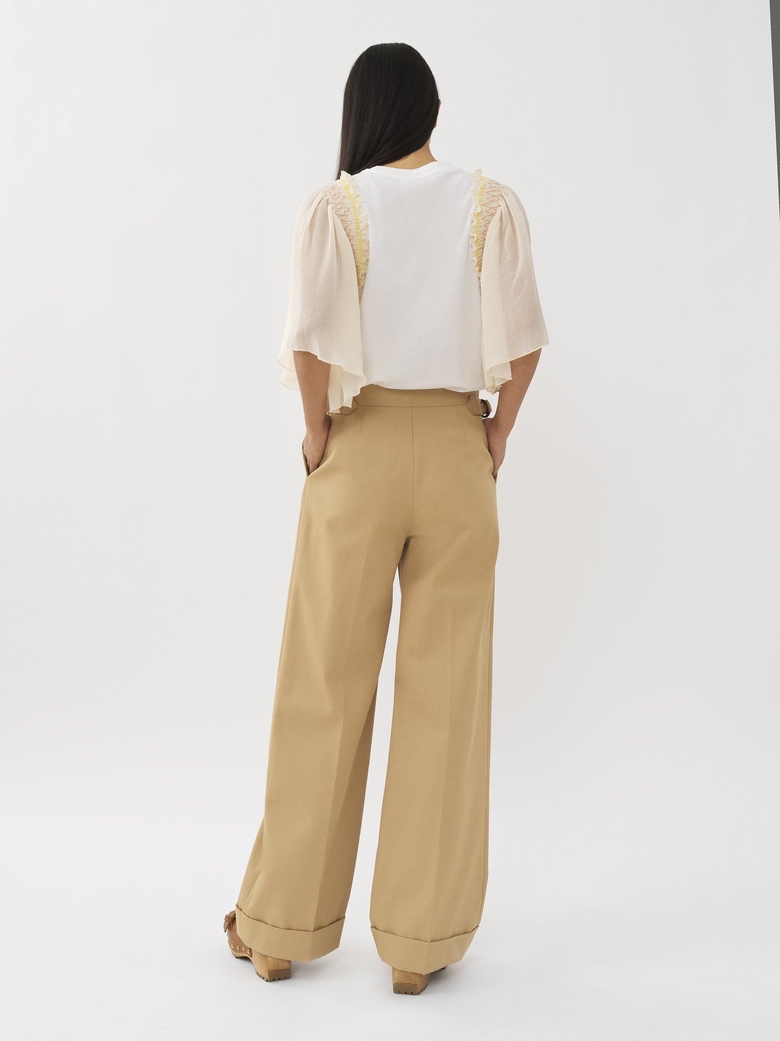 WIDE CUFFED PANTS - 3