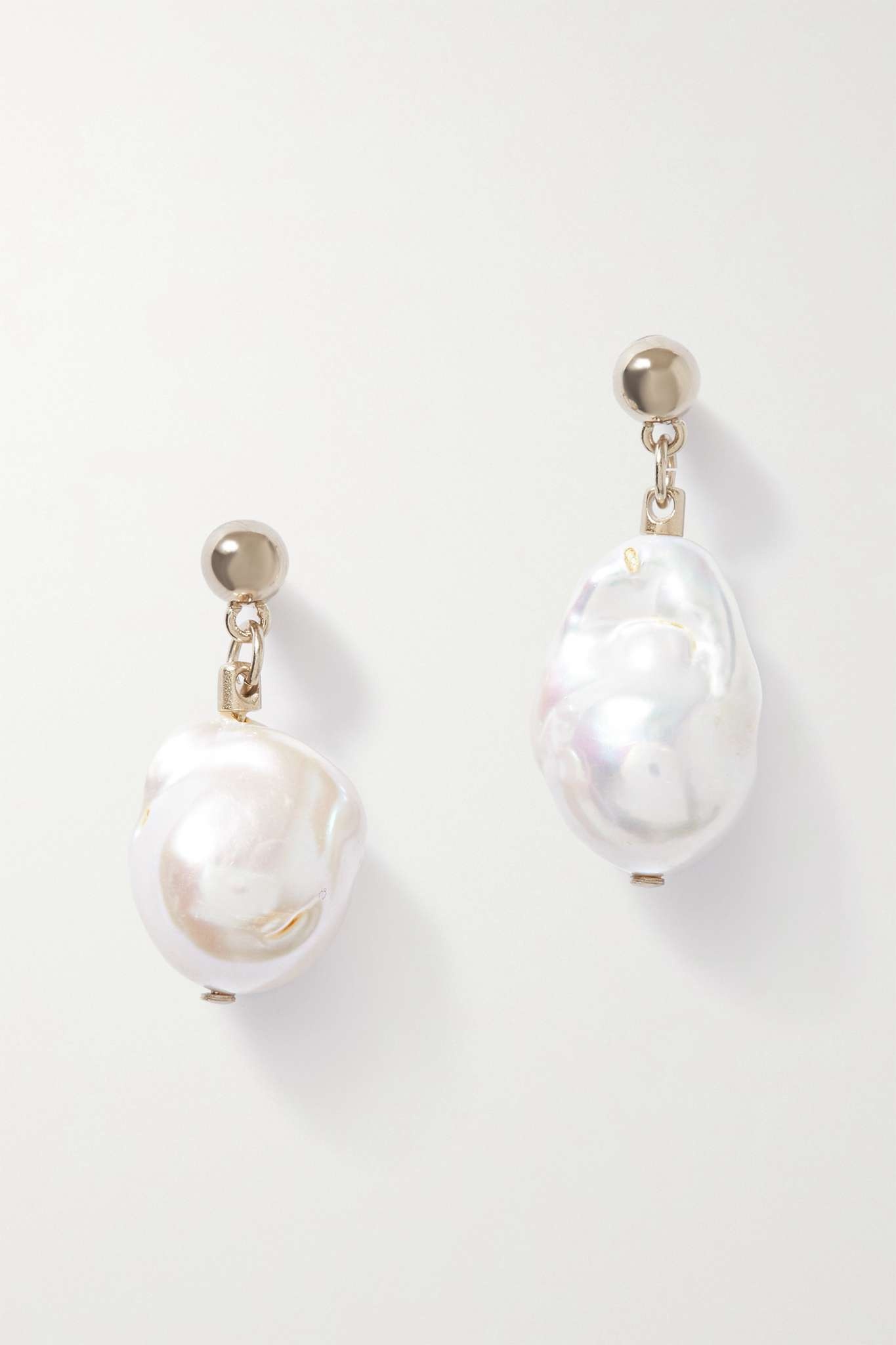 Darcey gold-tone pearl earrings - 1