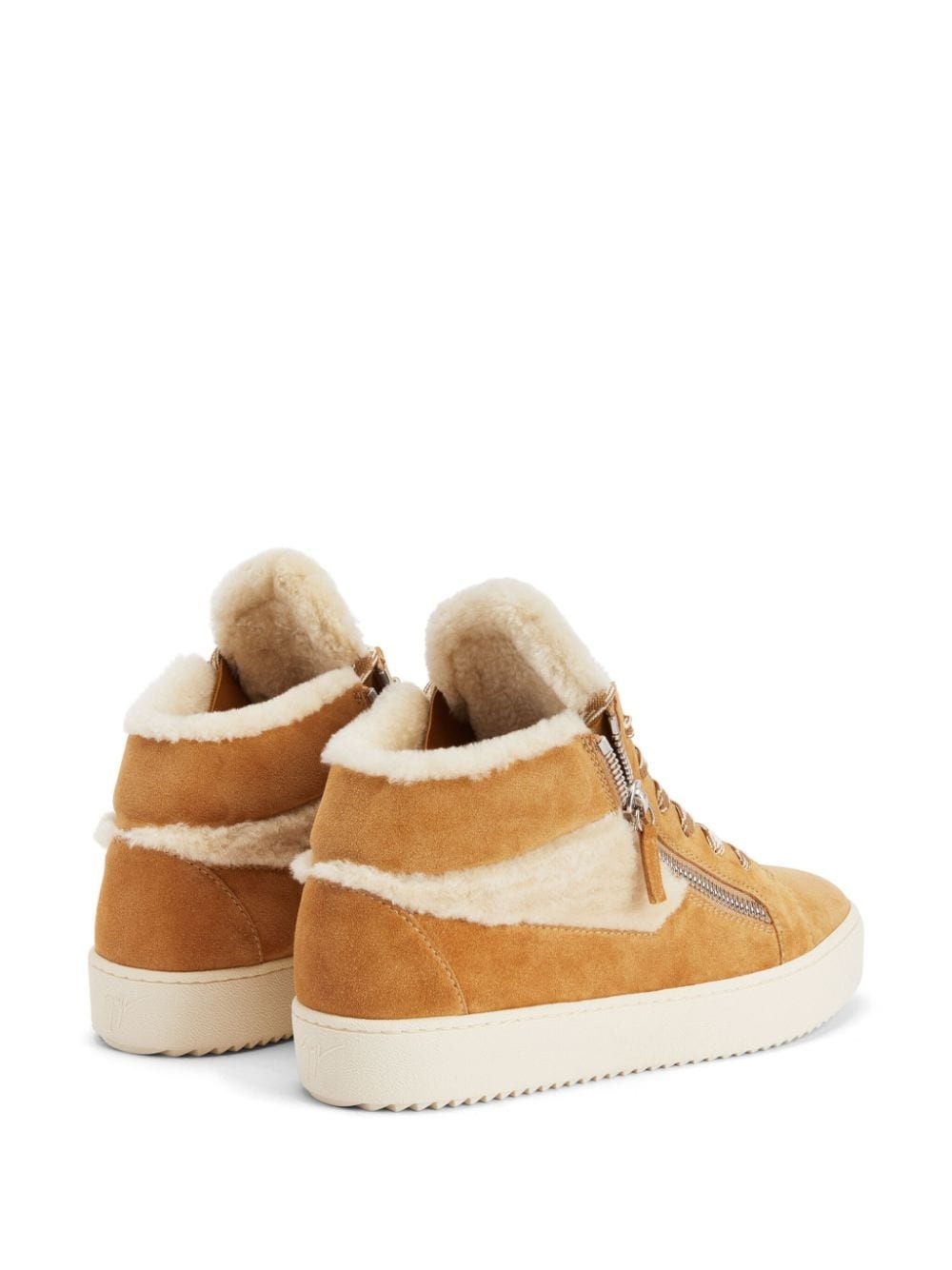 Kriss shearling-trim high-top sneakers - 3