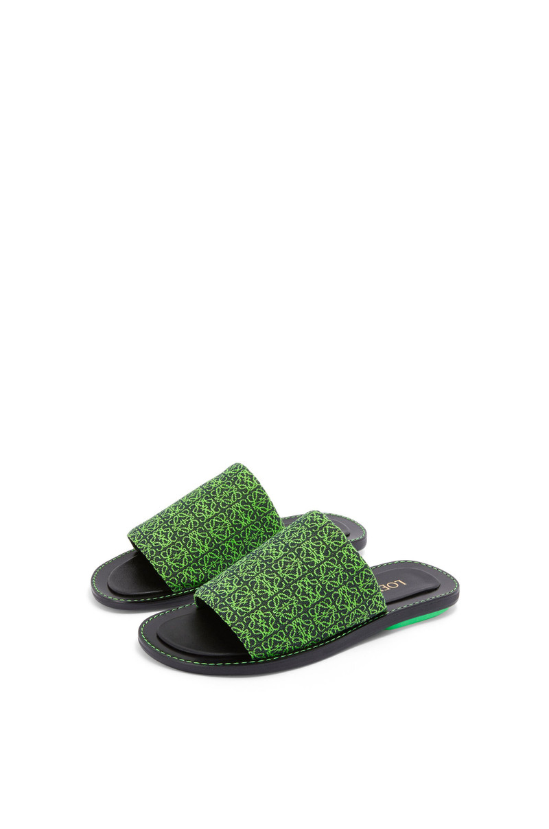Loewe Slide in jacquard and calfskin outlook