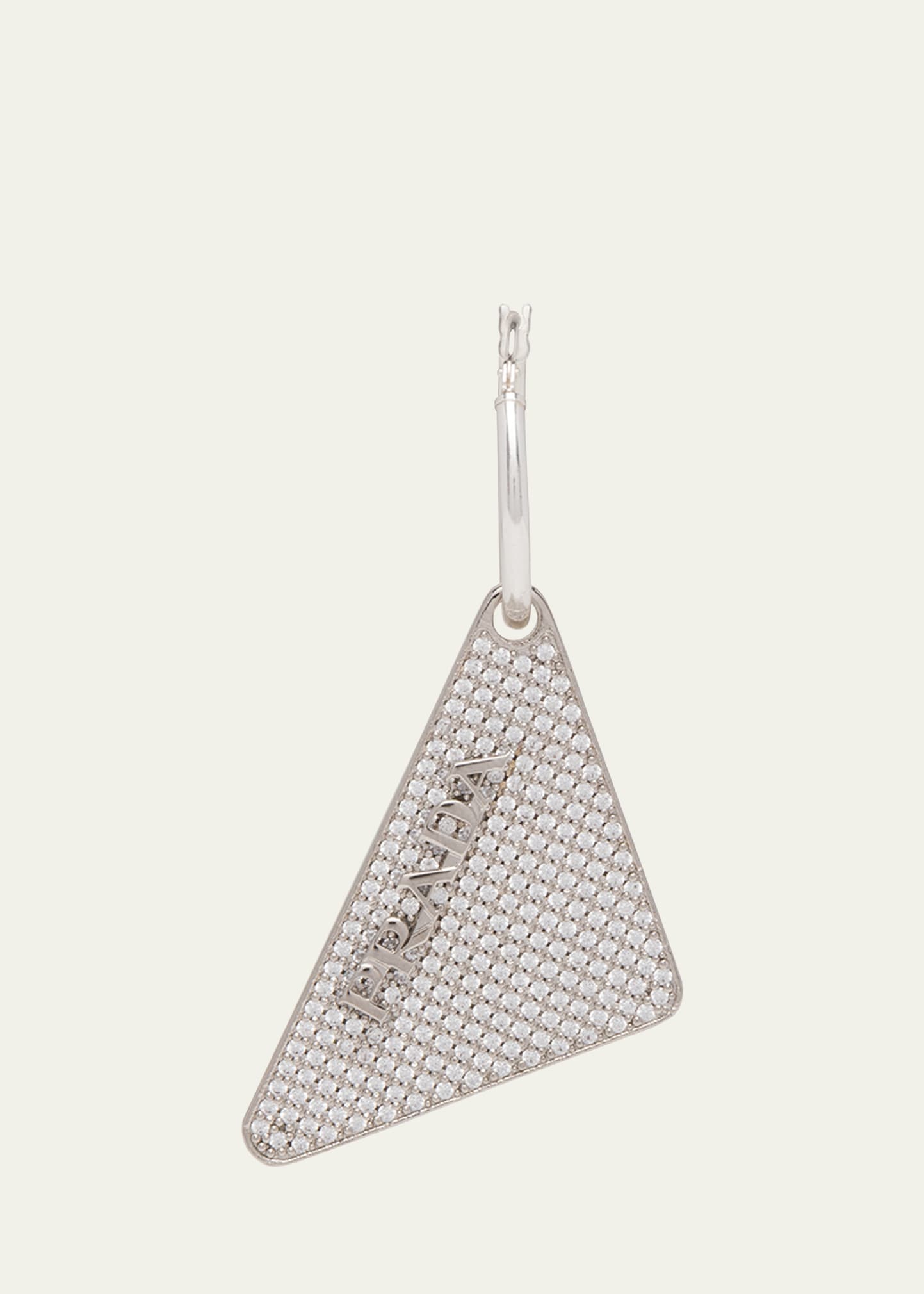 Crystal Logo Symbole Left Earring - 1