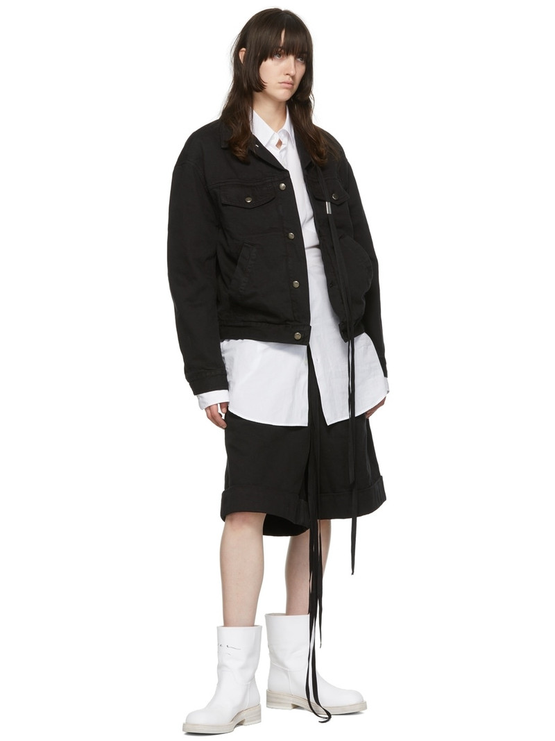 Ann Demeulemeester White Canvas Billie Boots outlook