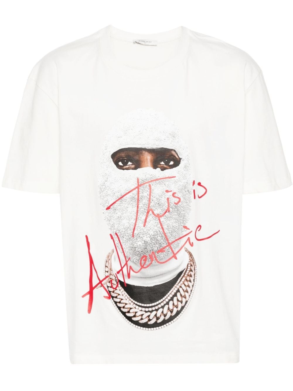 face-print cotton T-shirt - 1