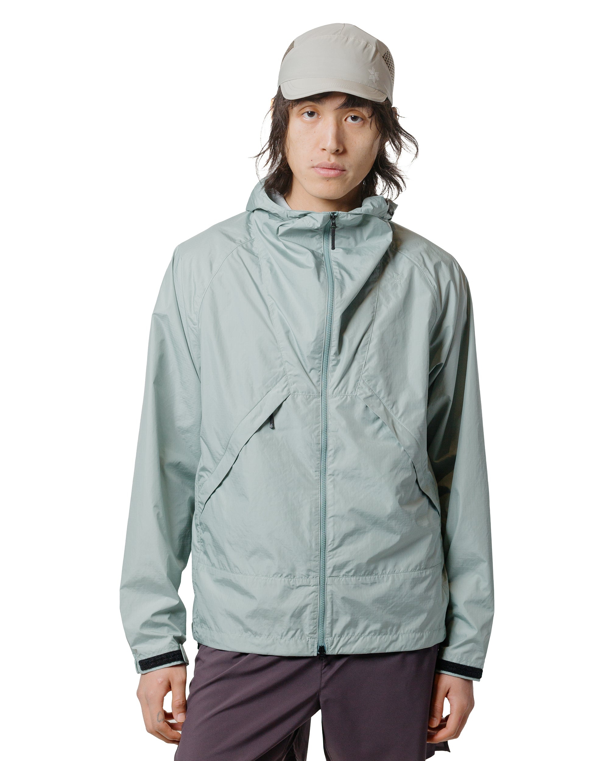 Rip-stop Hooded Jacket Mist Green - 2