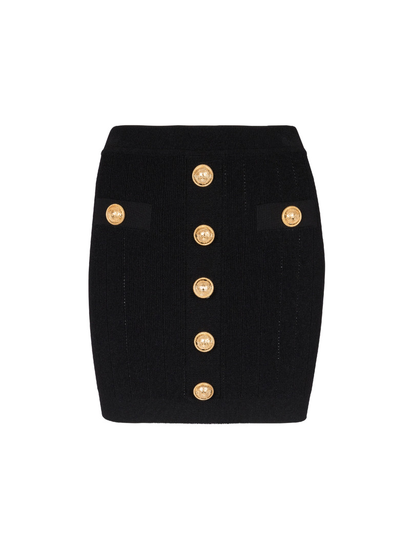Knit skirt with buttons - 1