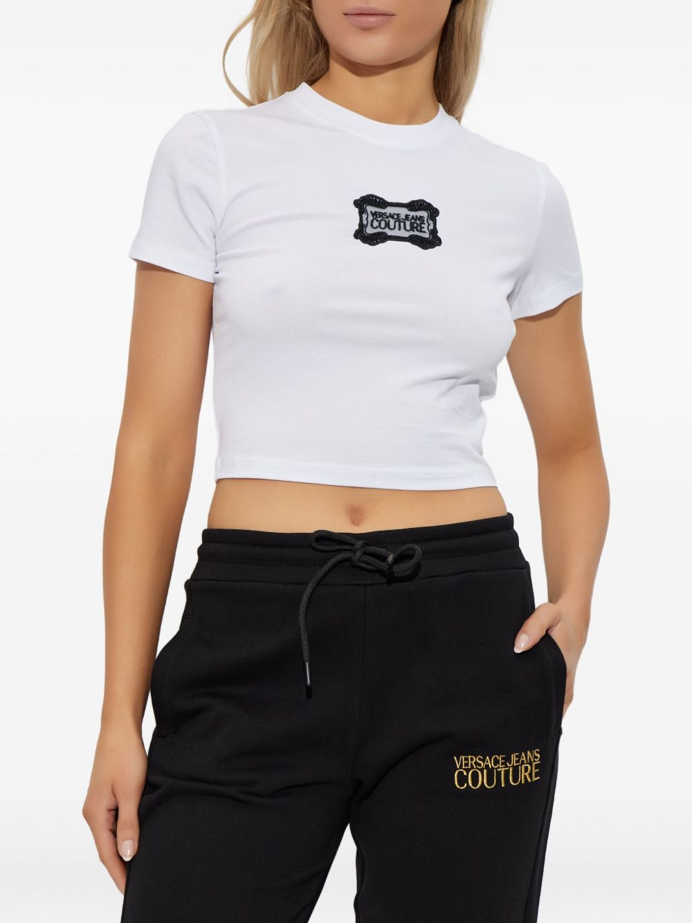 embroidered logo top - 3