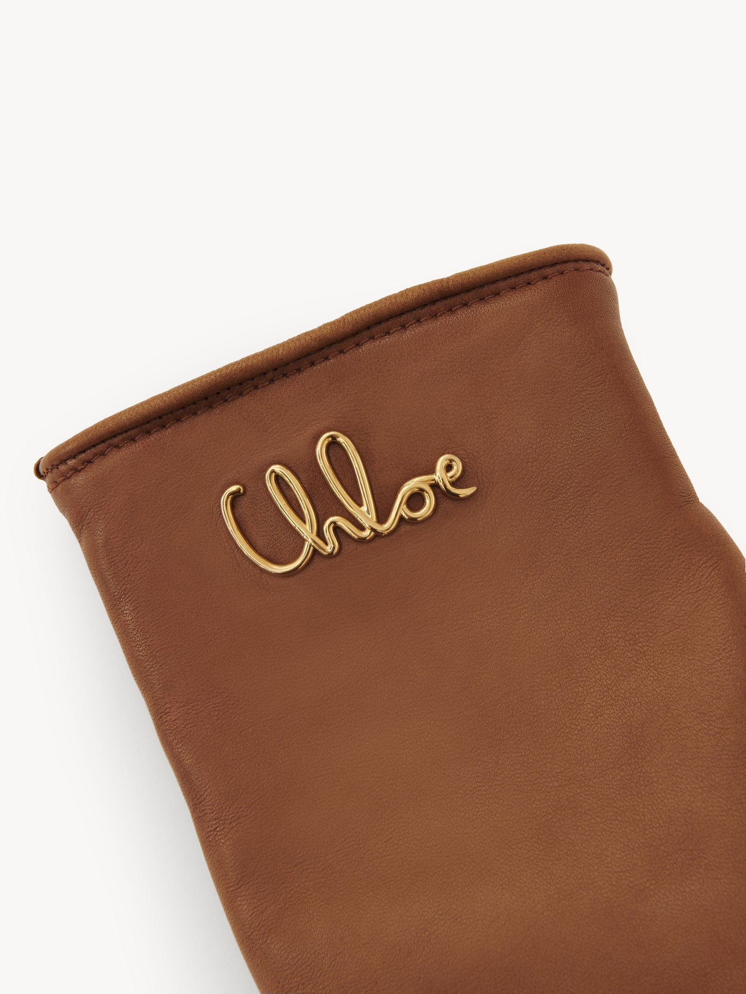 Chloé THE CHLOÉ ICONIC GLOVES IN LEATHER | REVERSIBLE