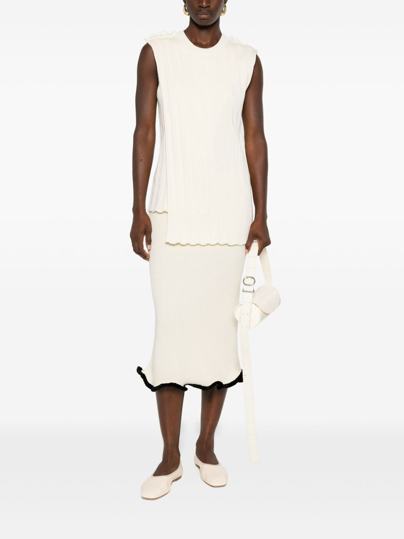 Jil Sander asymmetric midi skirt outlook
