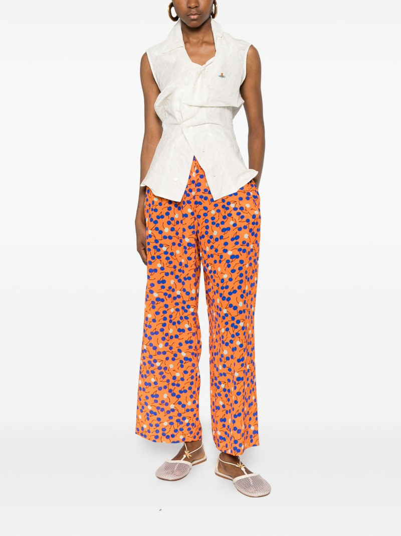 Aspesi printed silk trousers outlook