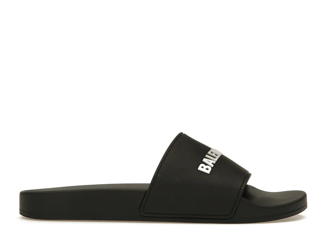 Balenciaga Pool Slide Black White - 1