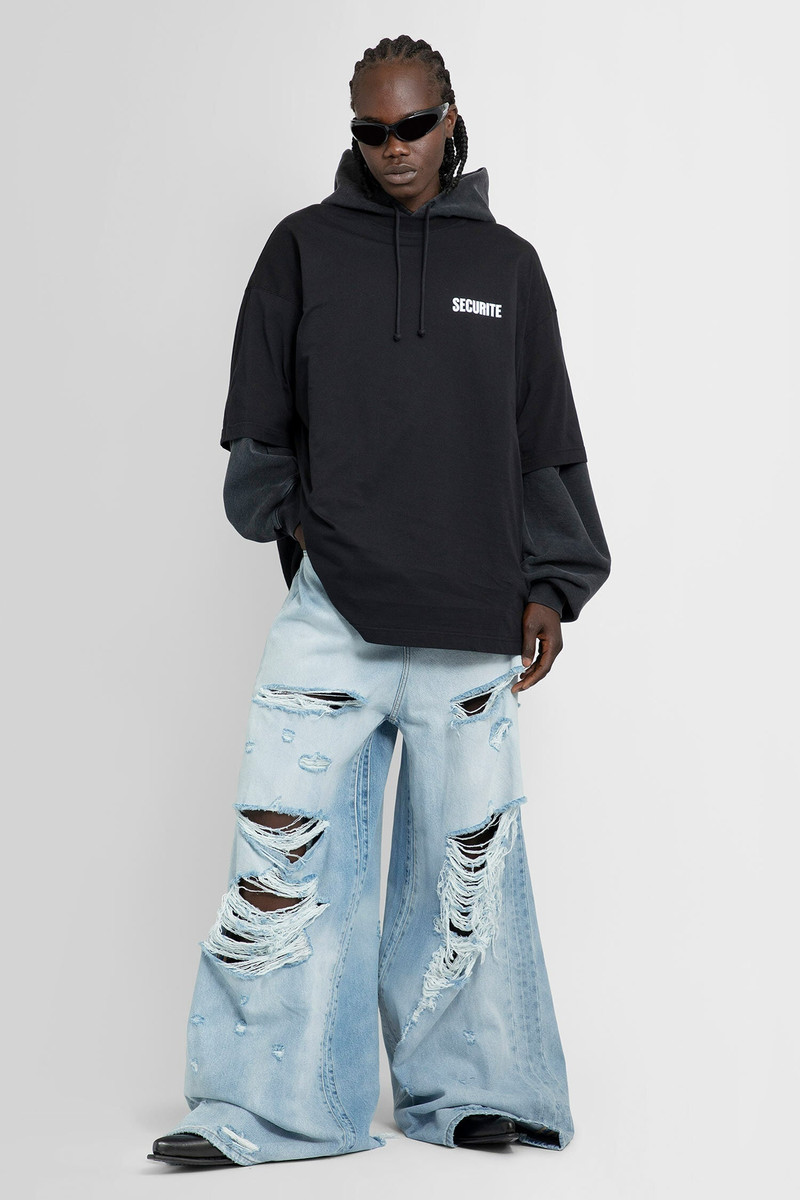 VETEMENTS MAN BLACK T-SHIRTS 5