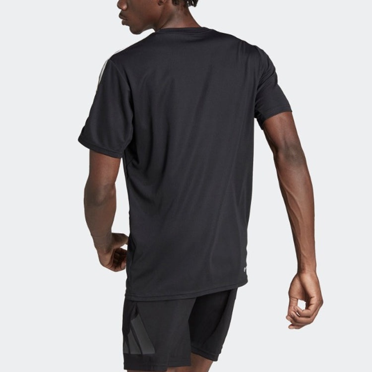 adidas Essentials 3-Stripes Training T-Shirt 'Black' IB8150 - 3