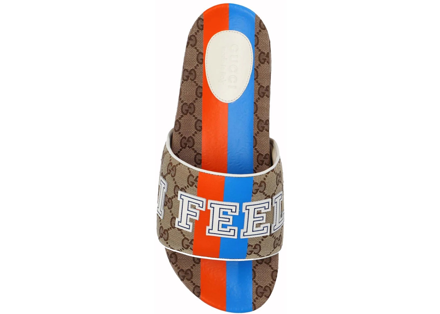 Gucci I Feel Gucci Slide Beige Blue Orange - 2