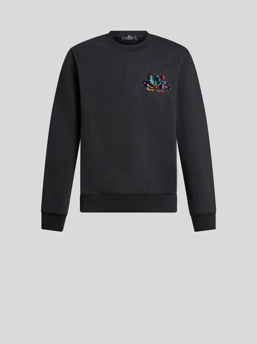 SWEATSHIRT WITH PEGASO DETAIL - 1