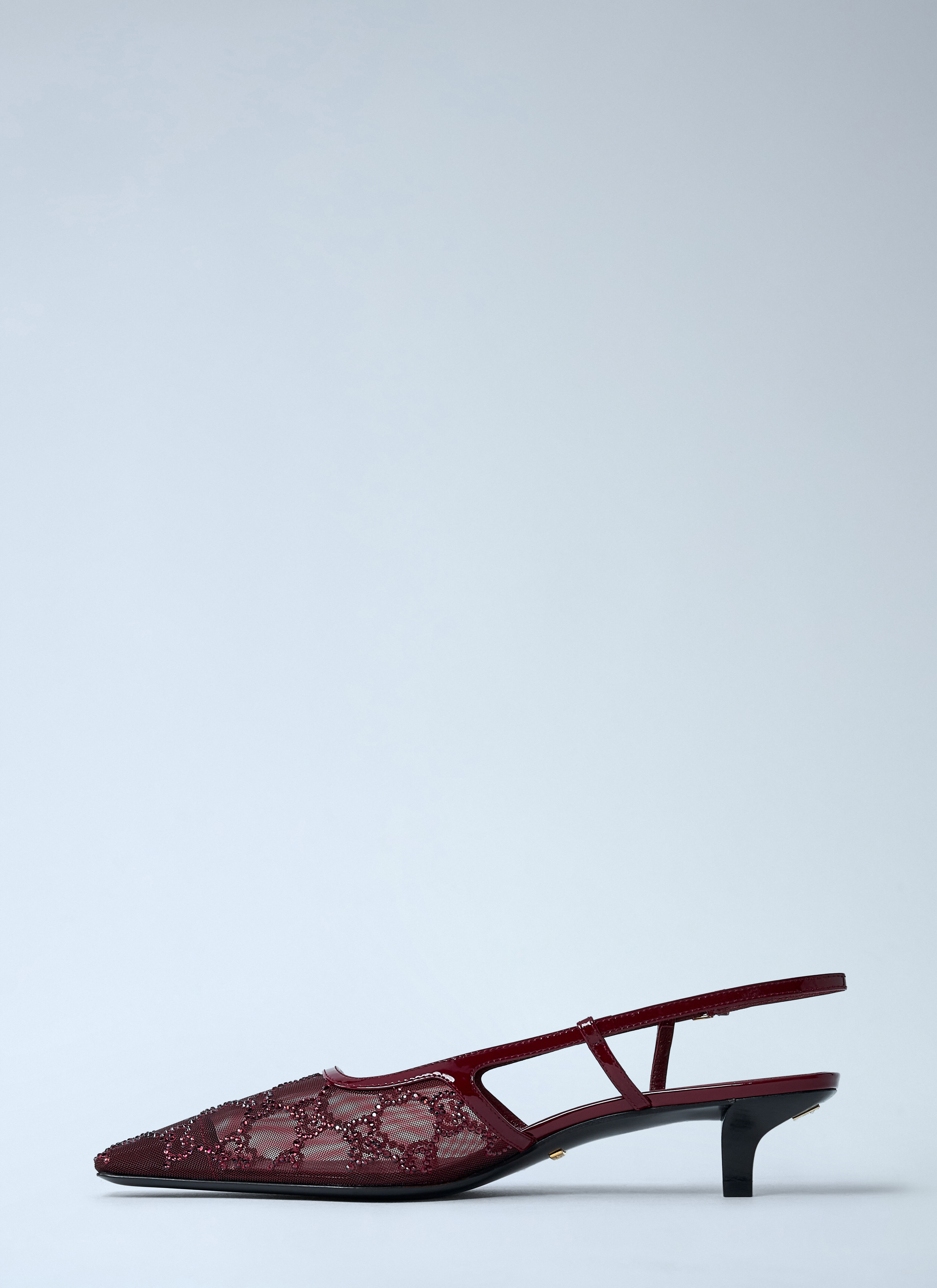 GG Crystal Slingback Pumps - 4