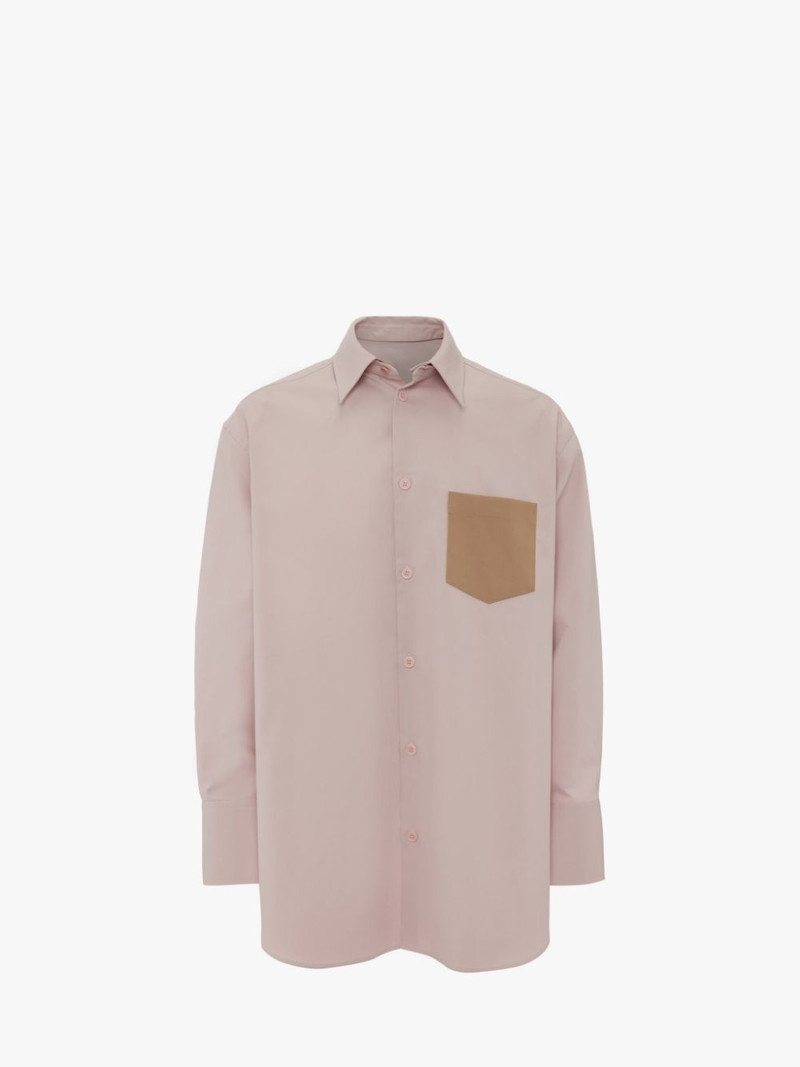 CONTRAST PATCH POCKET OVERSIZED SHIRT 1