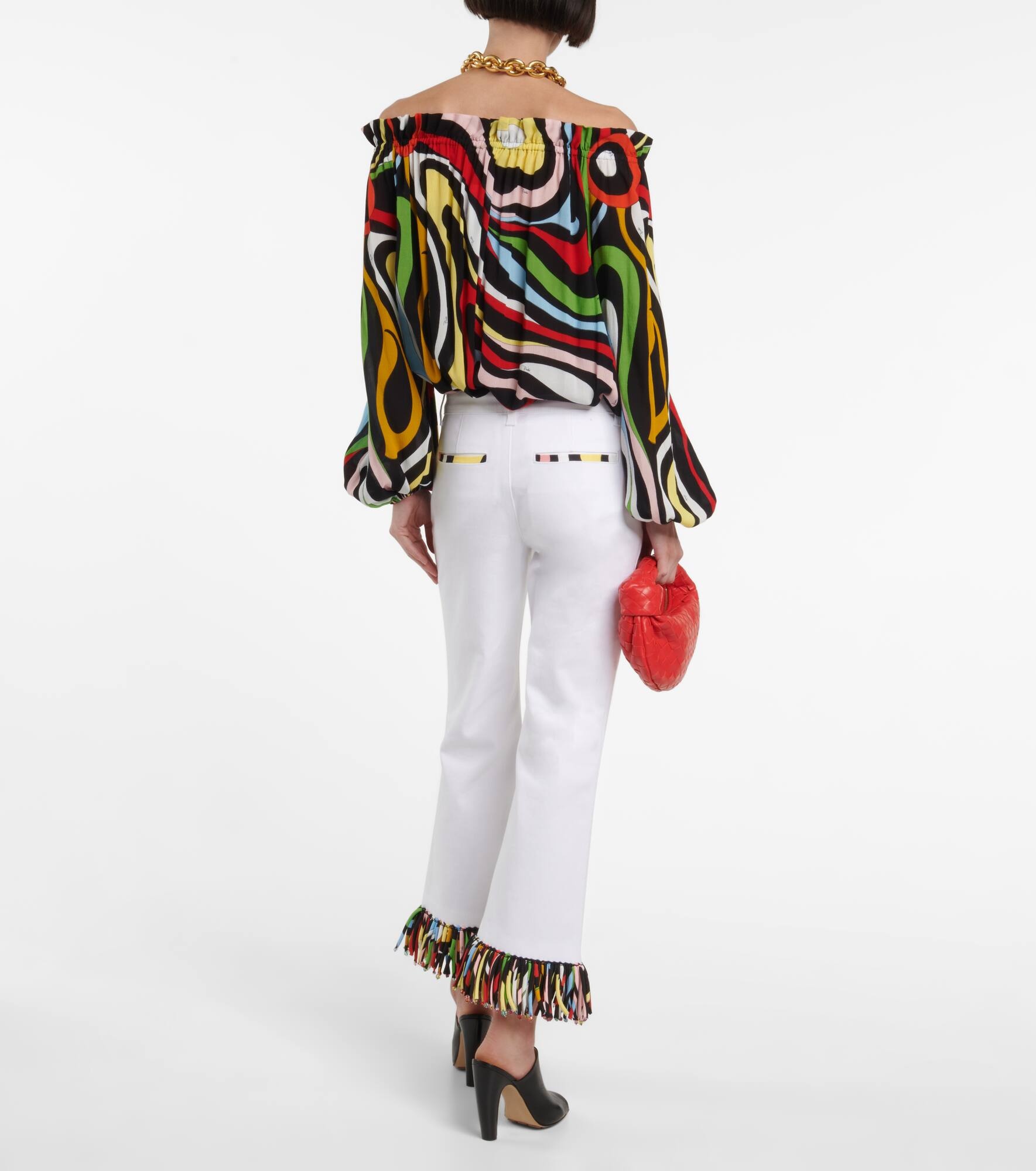 High-rise cropped pants - 3
