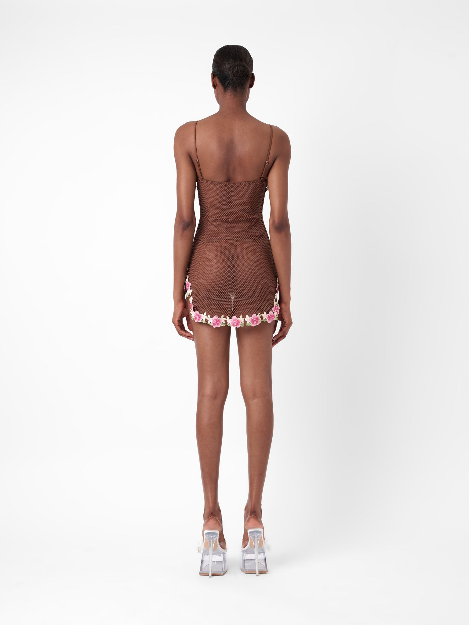 PEONY DRESS BROWN - 3