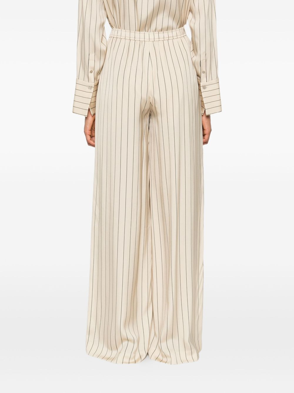 pinstripe geometric trousers - 4
