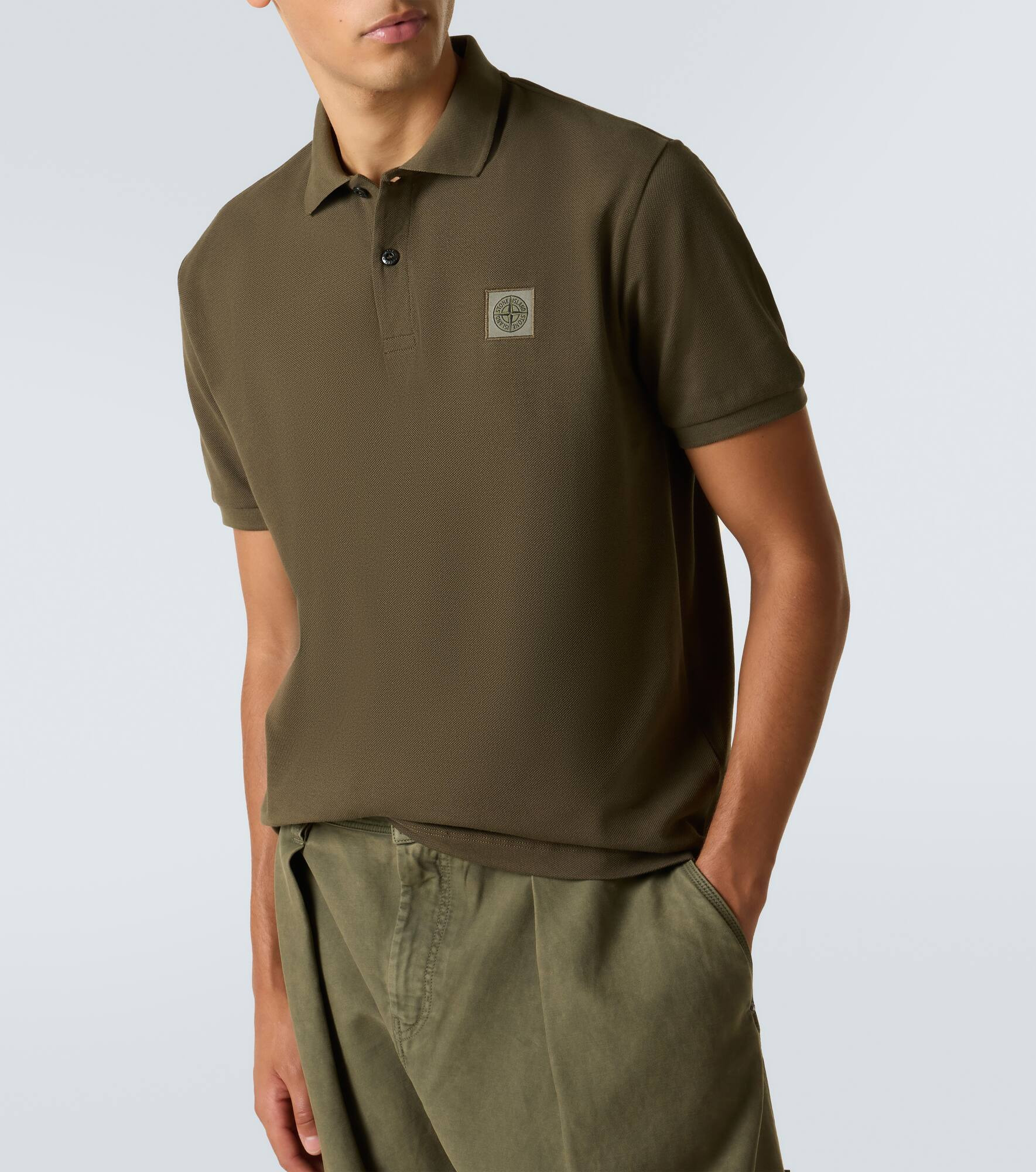 Compass cotton piqué polo shirt - 5