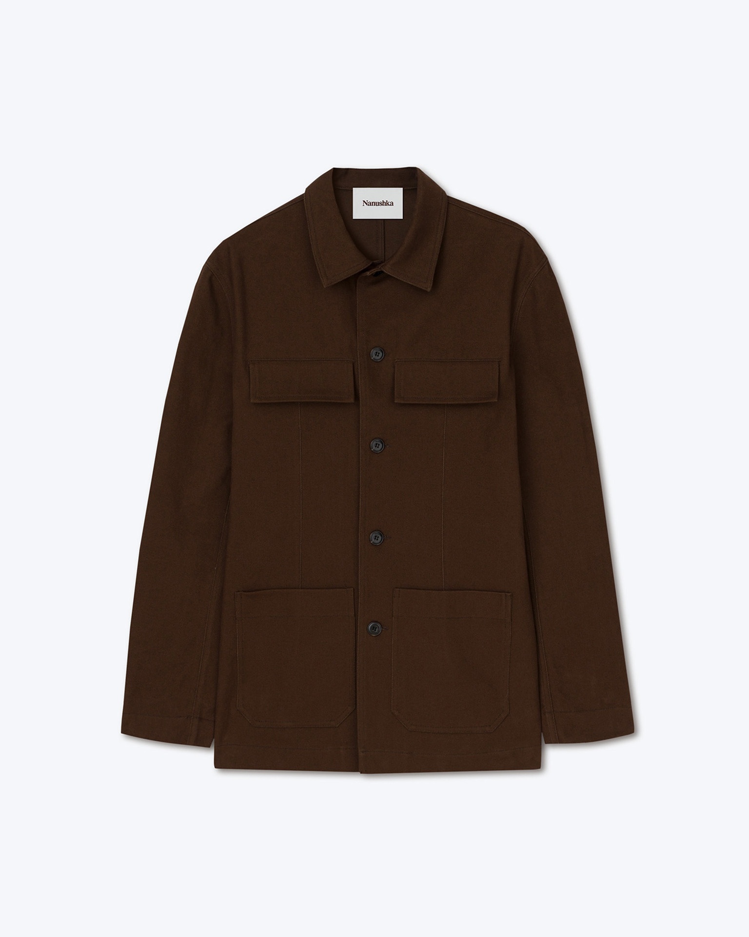 LUNI - Utility overshirt - Dark brown - 1