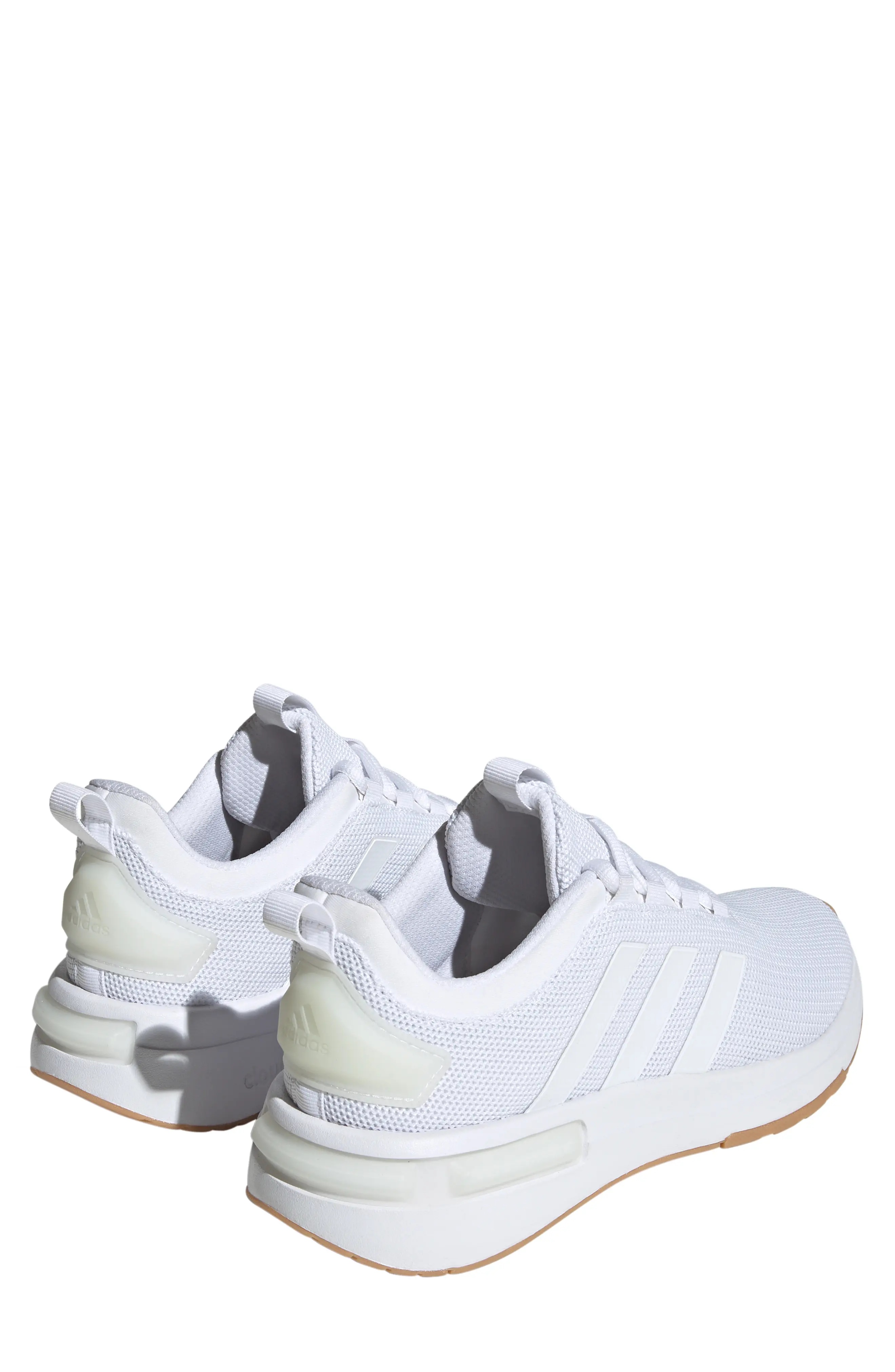 Racer TR23 Running Sneaker in White/White/Gum - 2