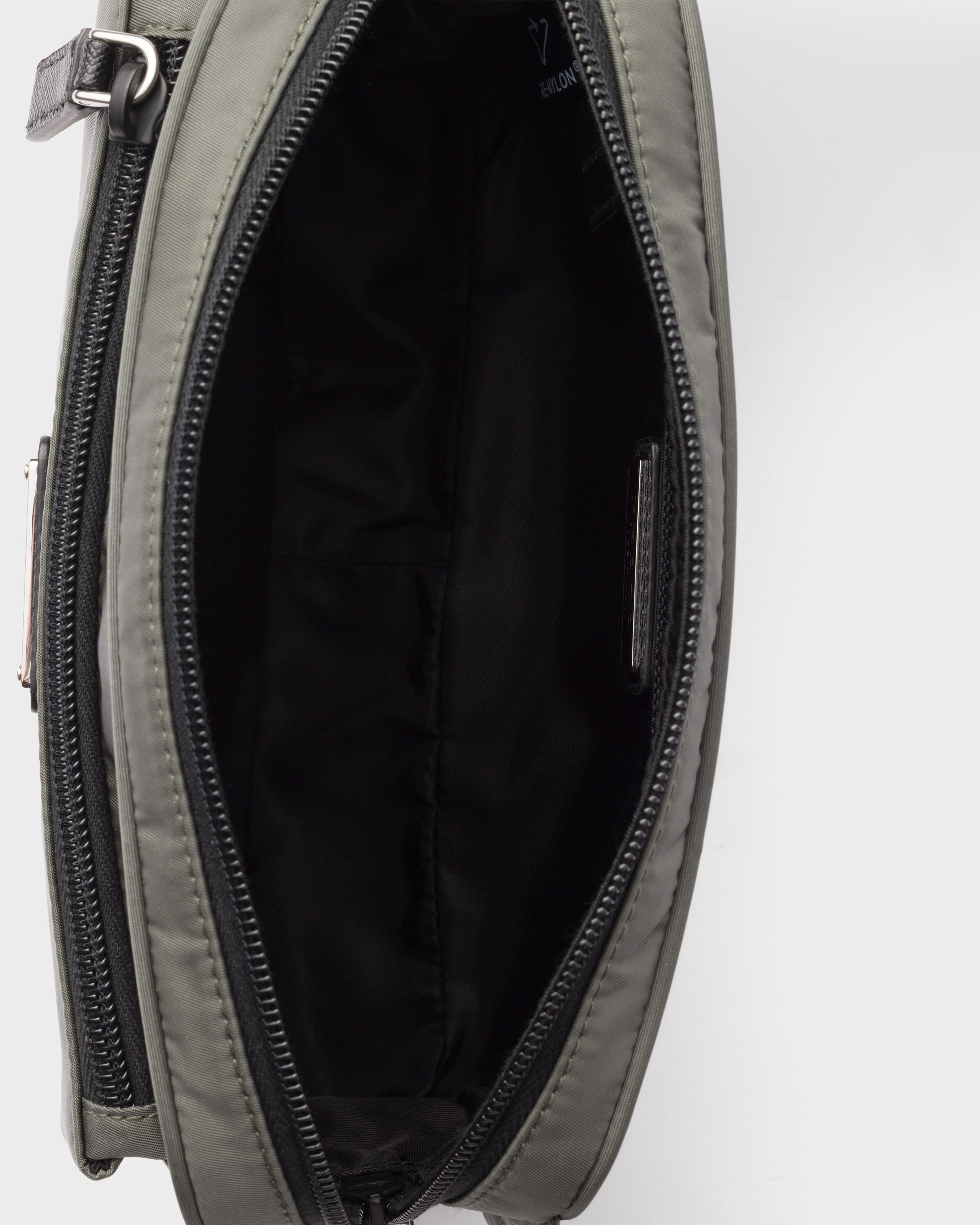 Re-Nylon and Saffiano leather belt bag - 5