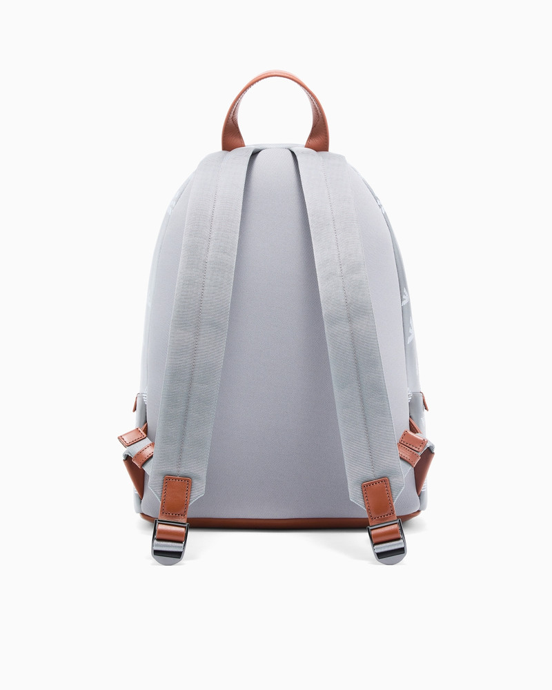 BACKPACK IN COATED CANVAS WITH ALL-OVER EAGLE 3