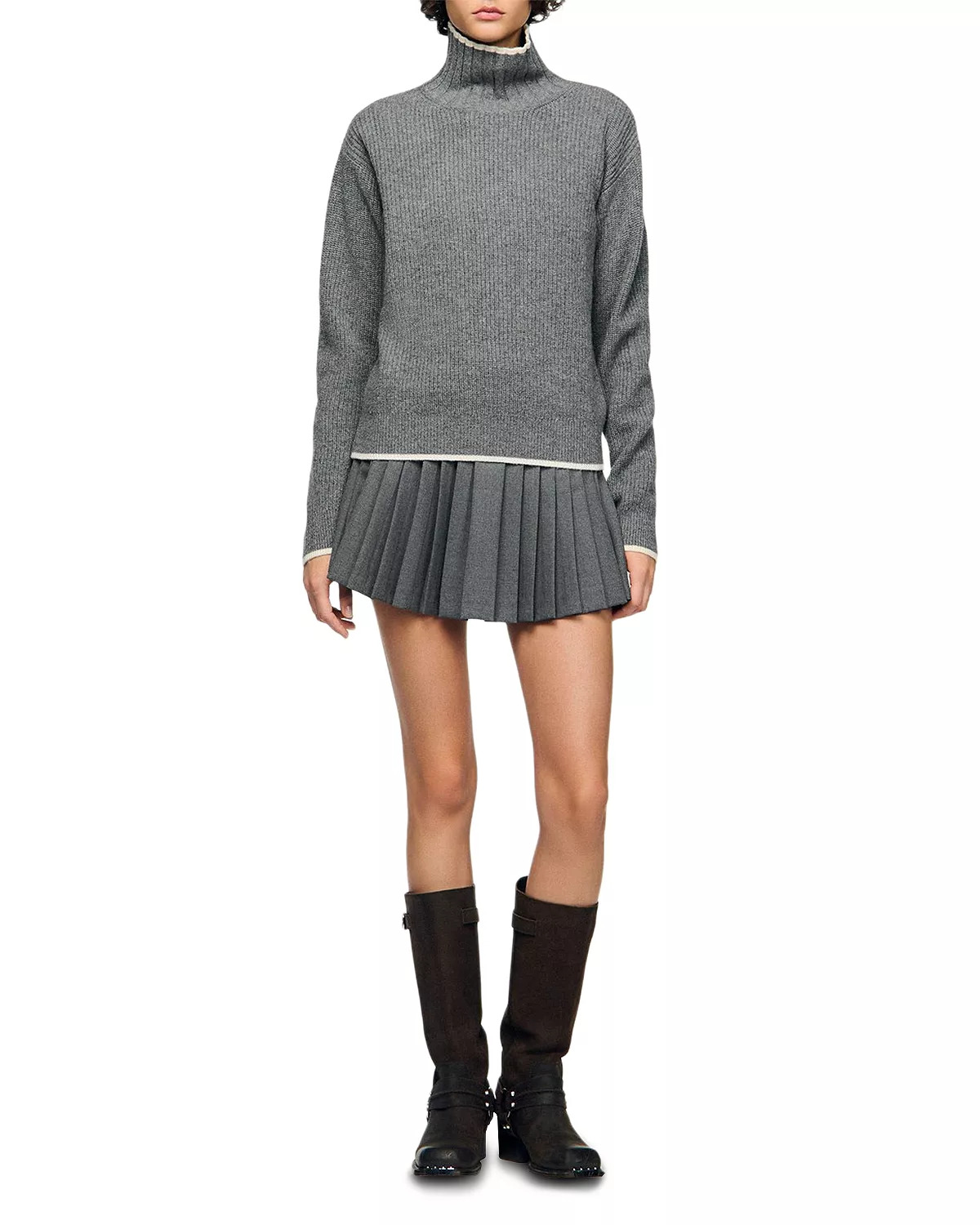 Pleated Mini Skirt - 4
