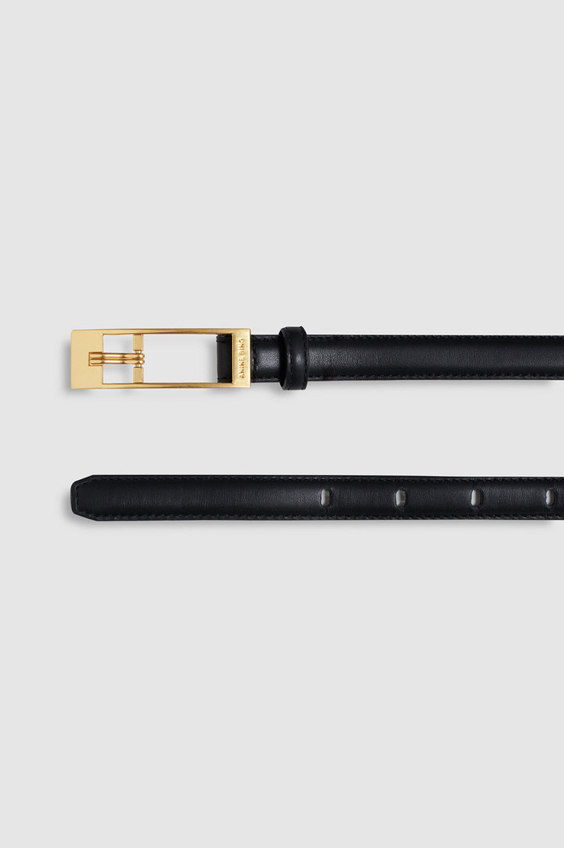 Elly Belt Smooth Leather - Black 5
