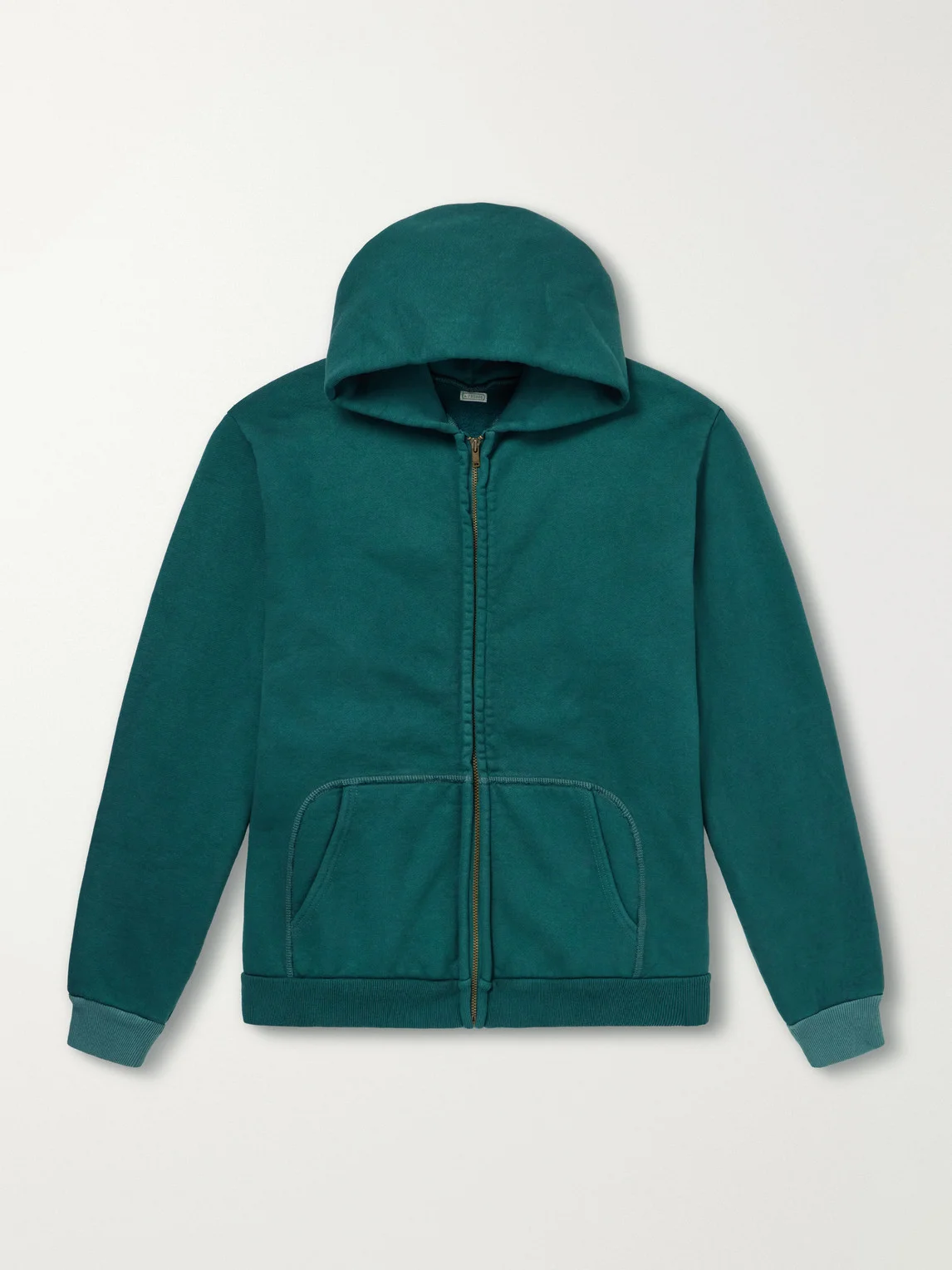 Vintage Cotton-Jersey Zip-Up Hoodie - 1