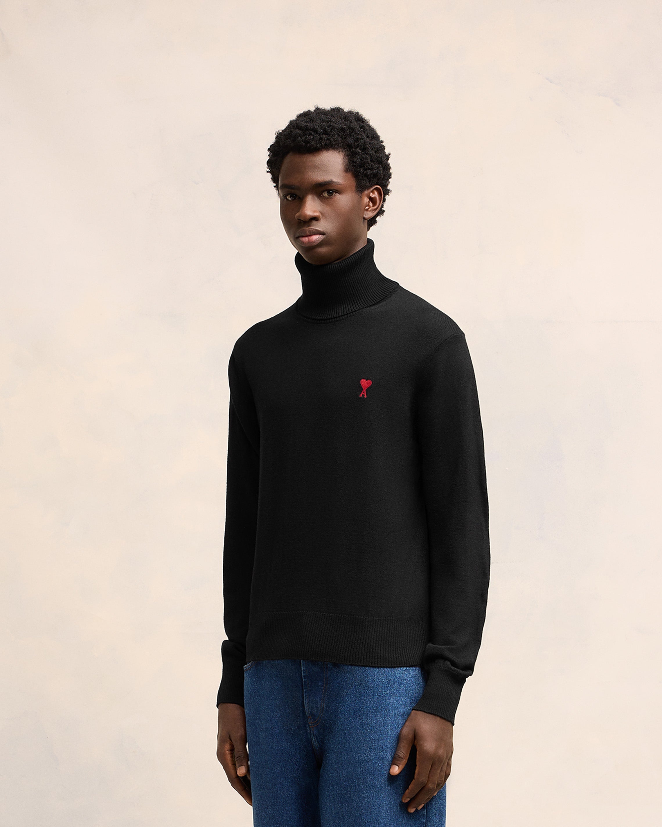 RED AMI DE COEUR TURTLE NECK SWEATER - 6