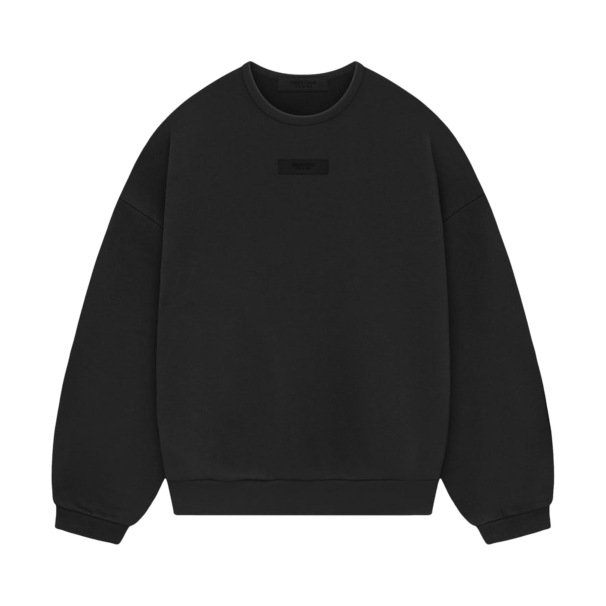 Fear of God Essentials Crewneck Sweatshirt 'Jet Black' - 1