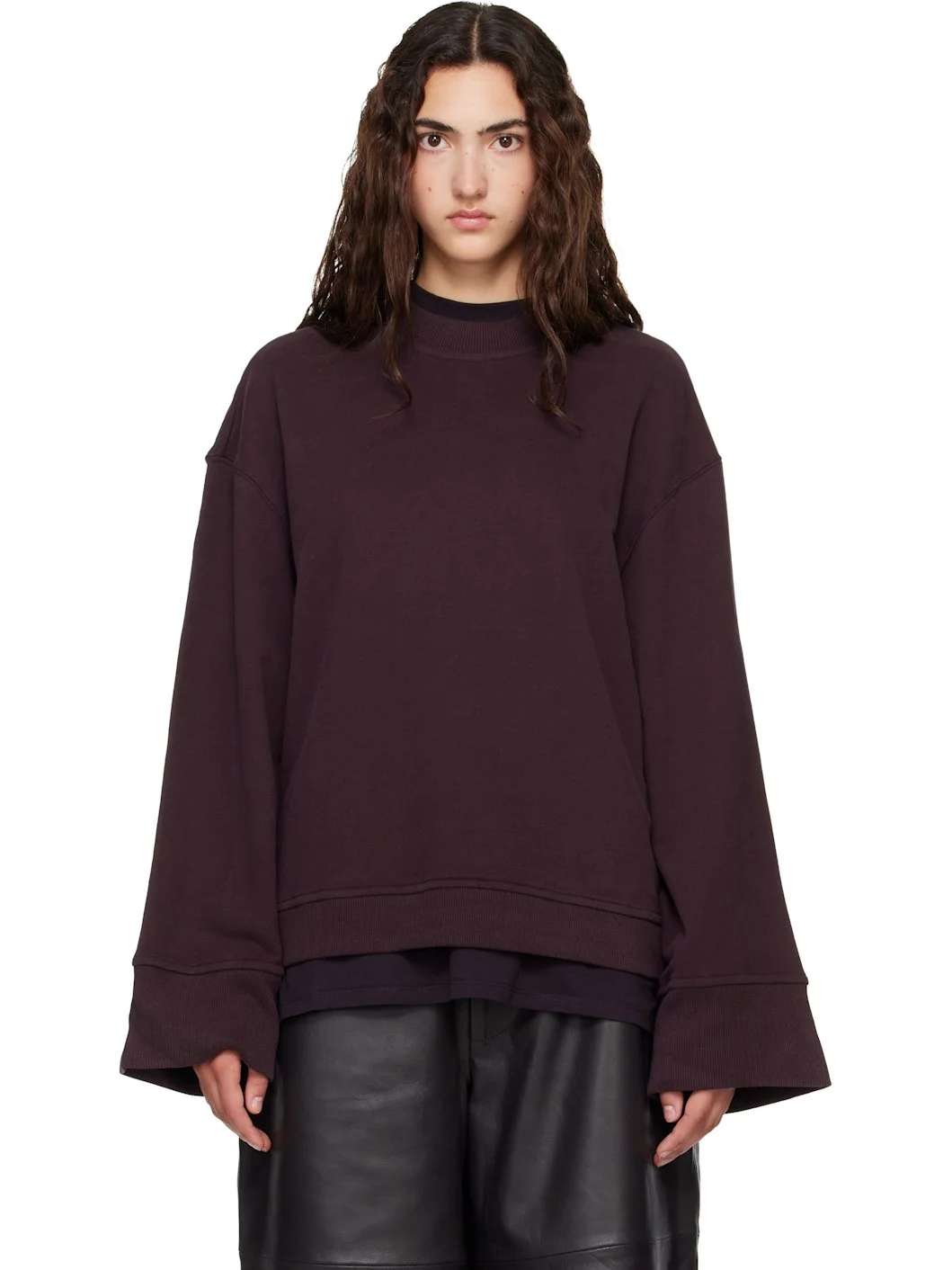 Burgundy Talia Sweatshirt - 1