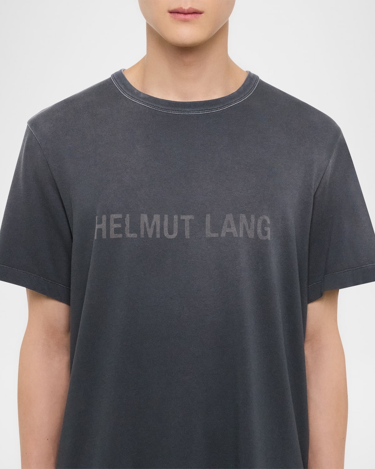 Men's Faded Logo Print T-Shirt - 6