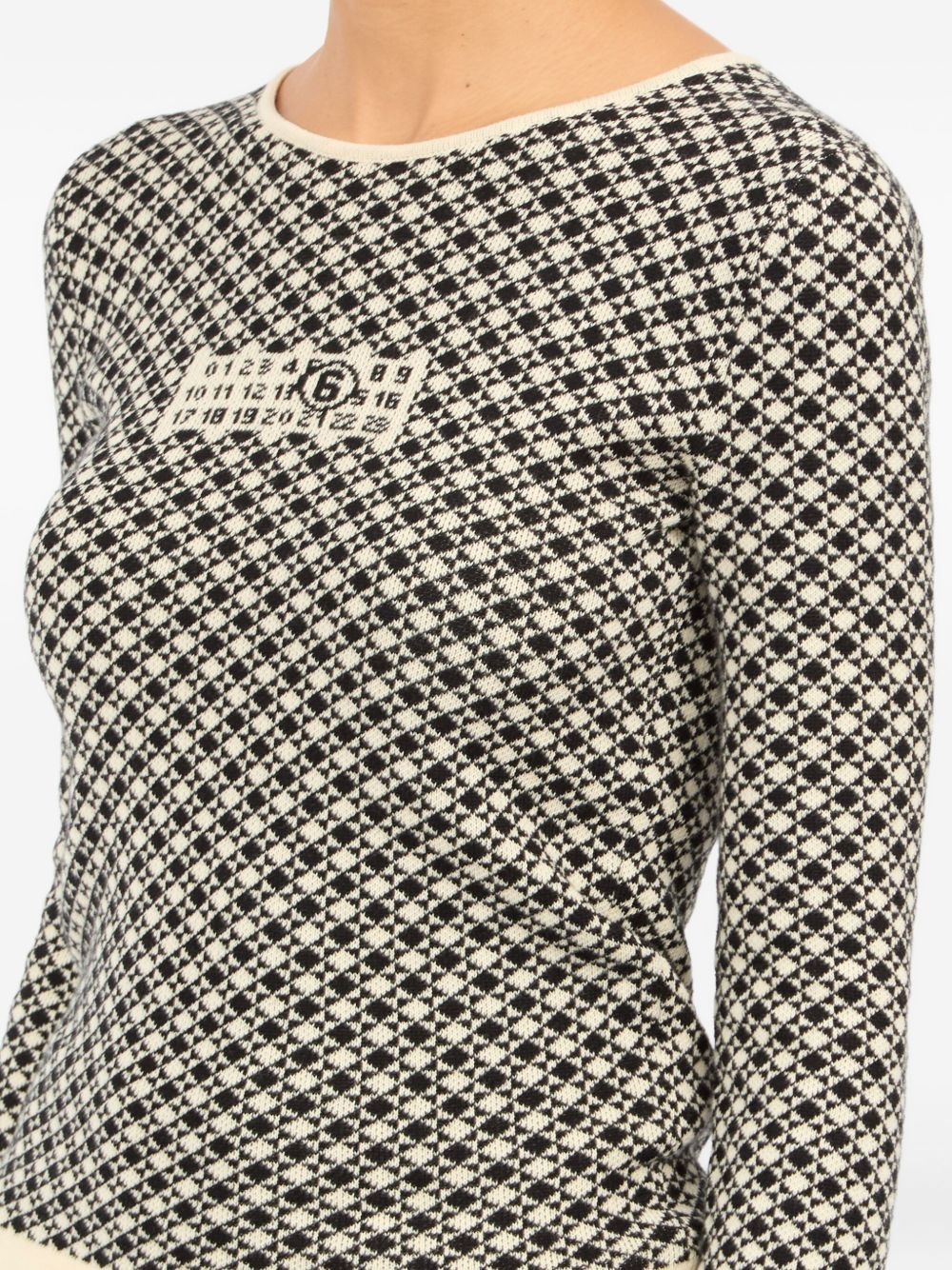 intarsia-knit long-sleeve T-shirt - 7