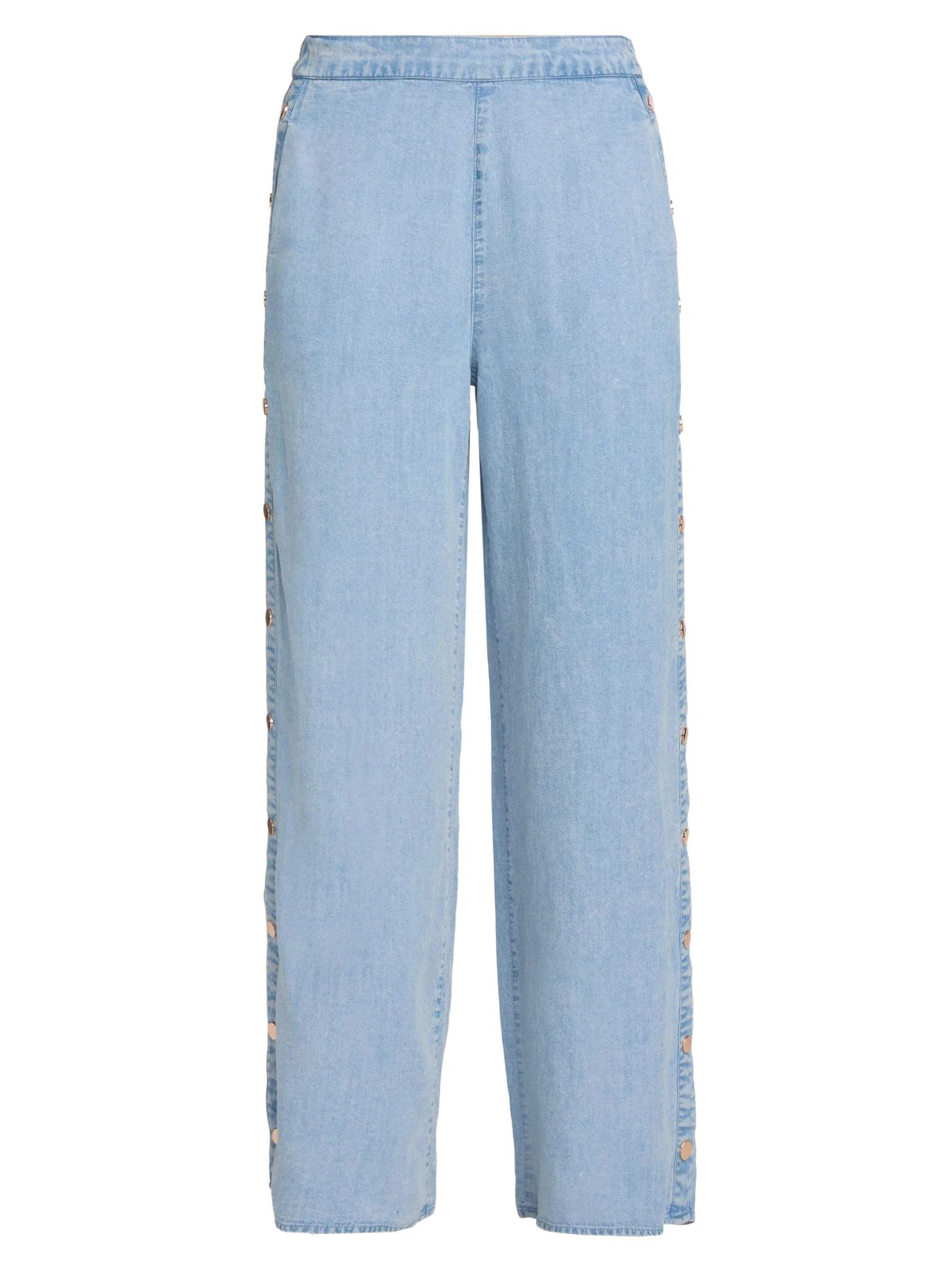 Women's Josalyn High-Rise Wide-Leg Pants - Light Blue - 1